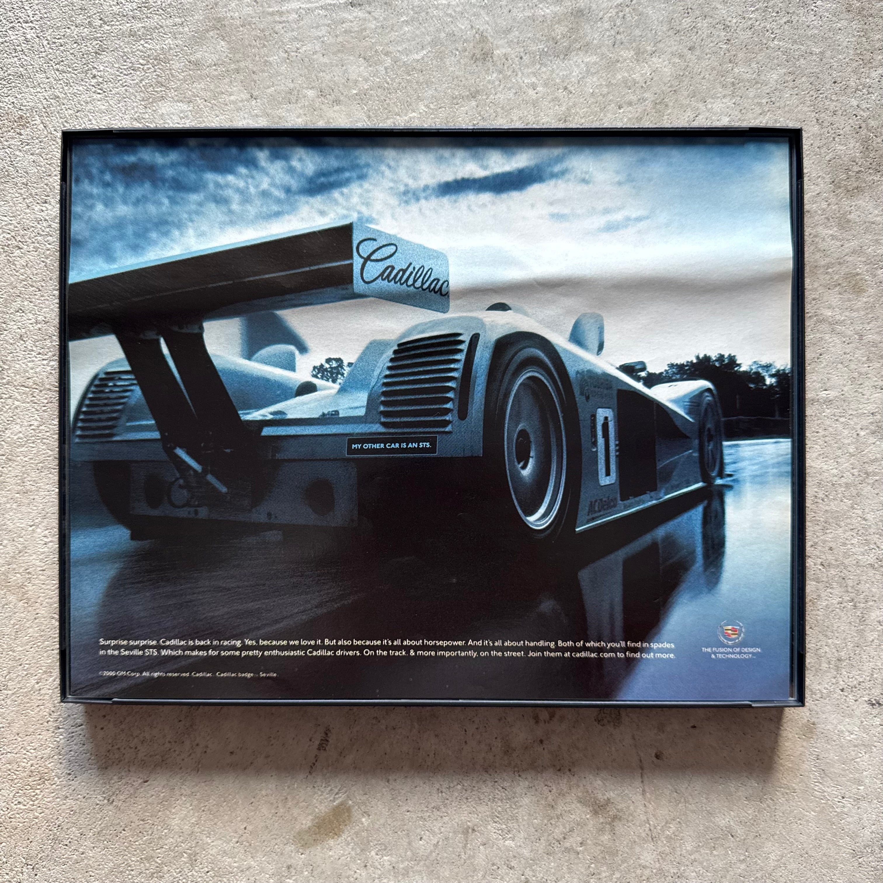 2000s Cadillac Racing LMP Framed Advertisement