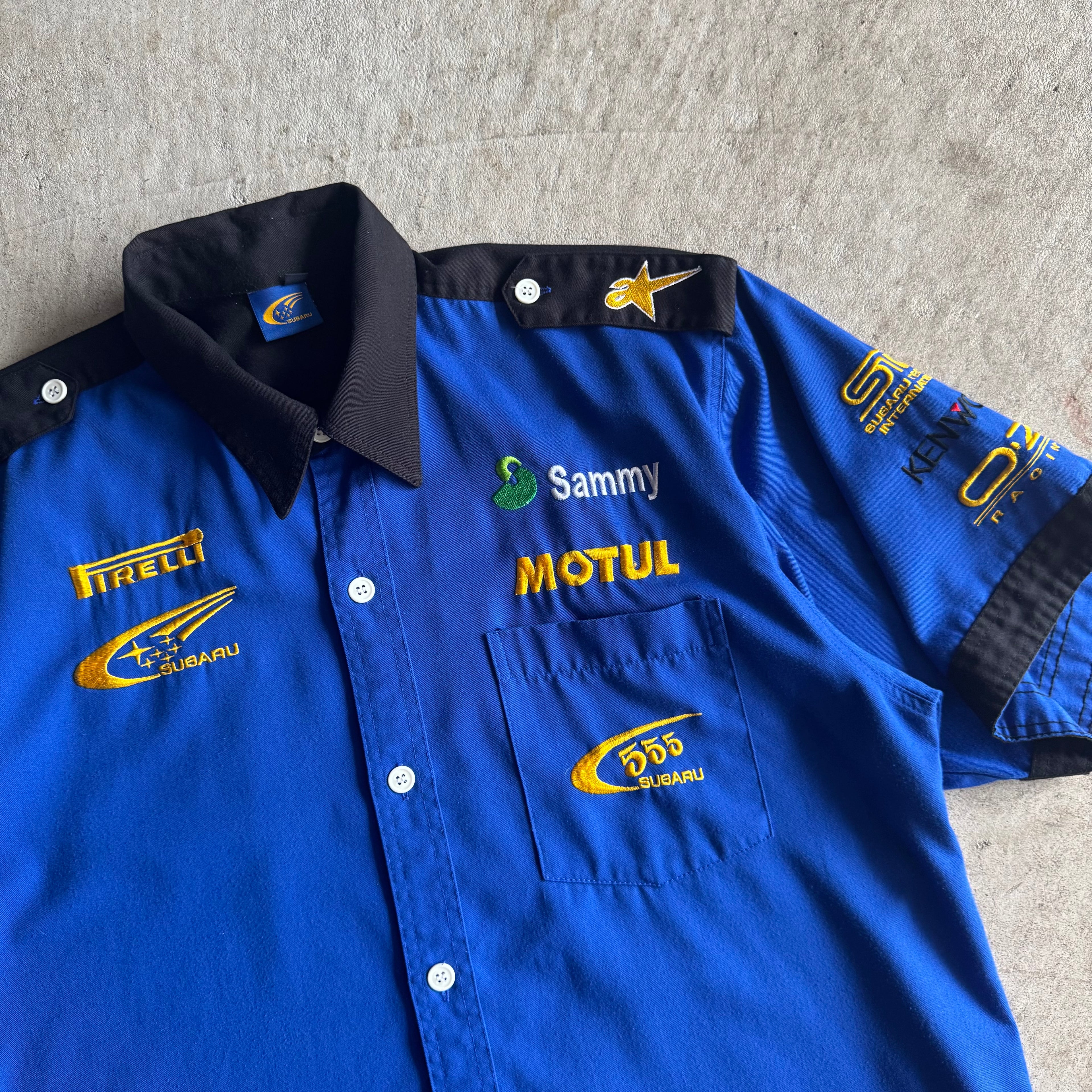 90s Subaru World Rally Team Button Up Shirt (XL)