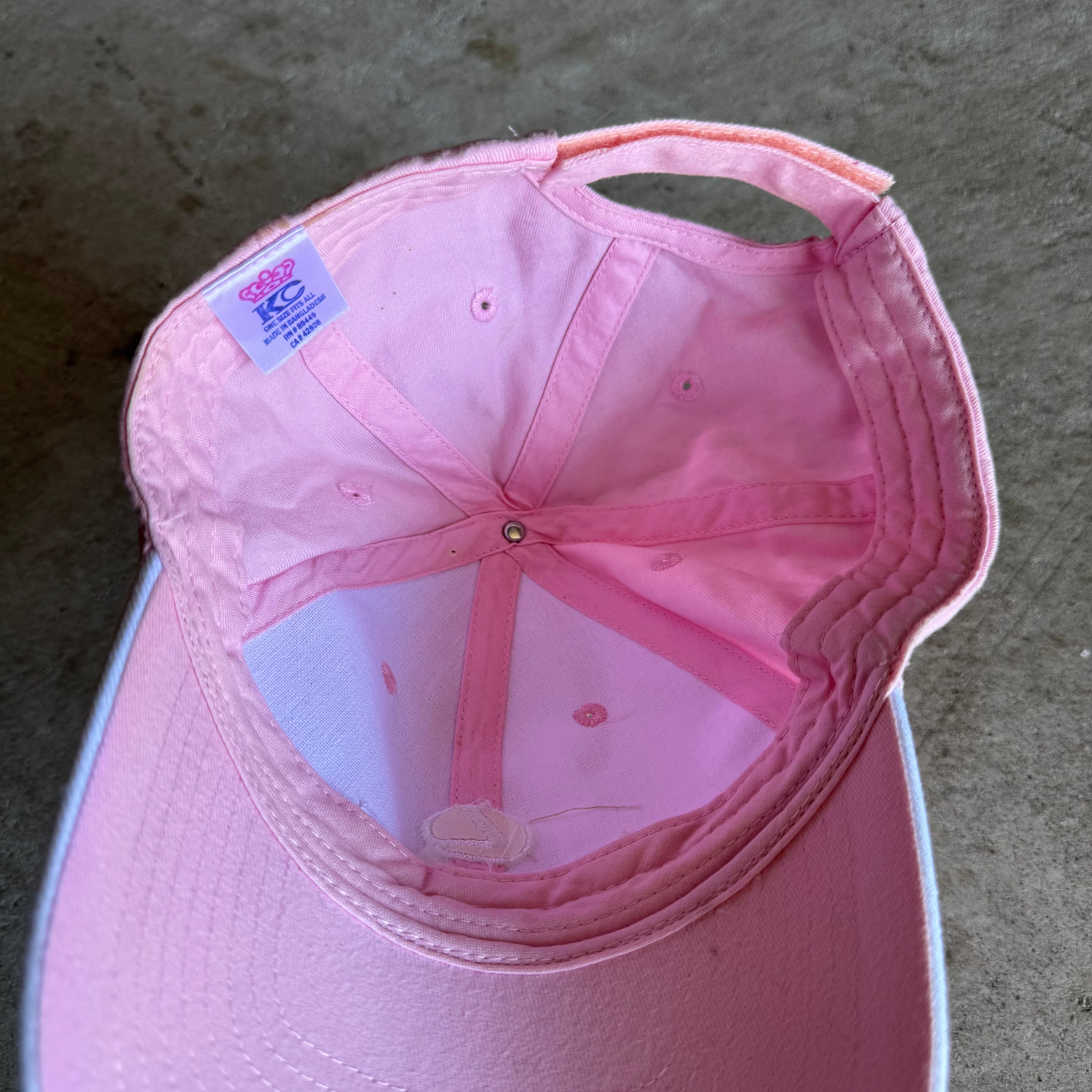 90s Lexus White Pink Strapback Hat