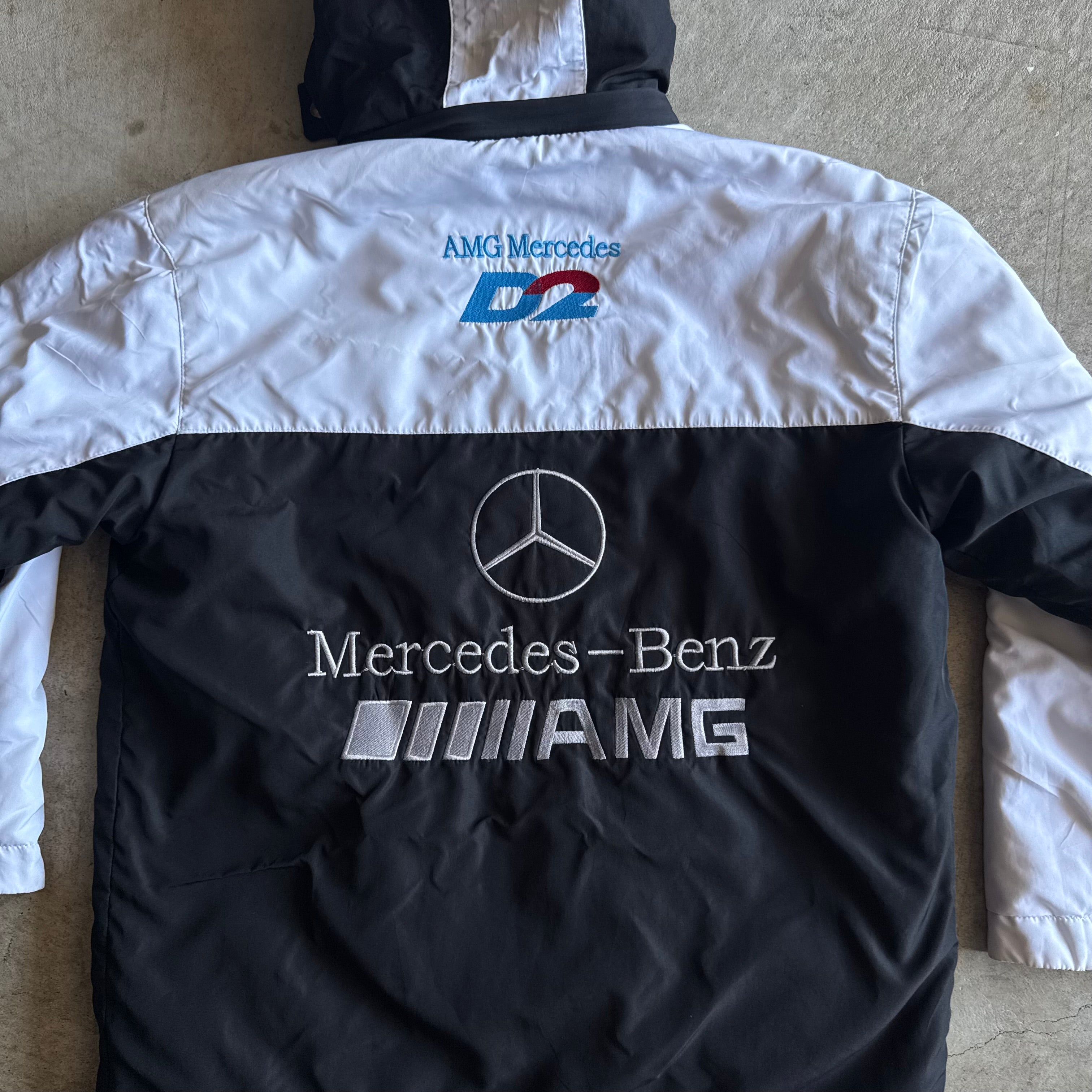90s Mercedes AMG D2 Black White Jacket (S)