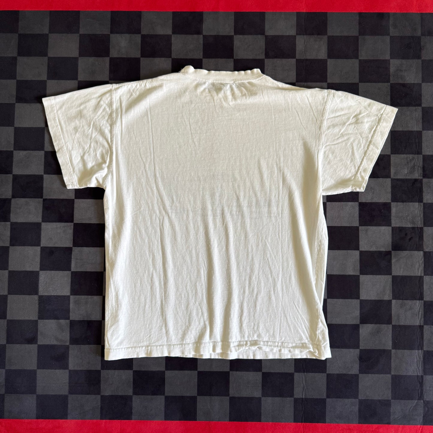 Vintage 90s Porsche 911 GT1 Mobil 1 White T Shirt Medium
