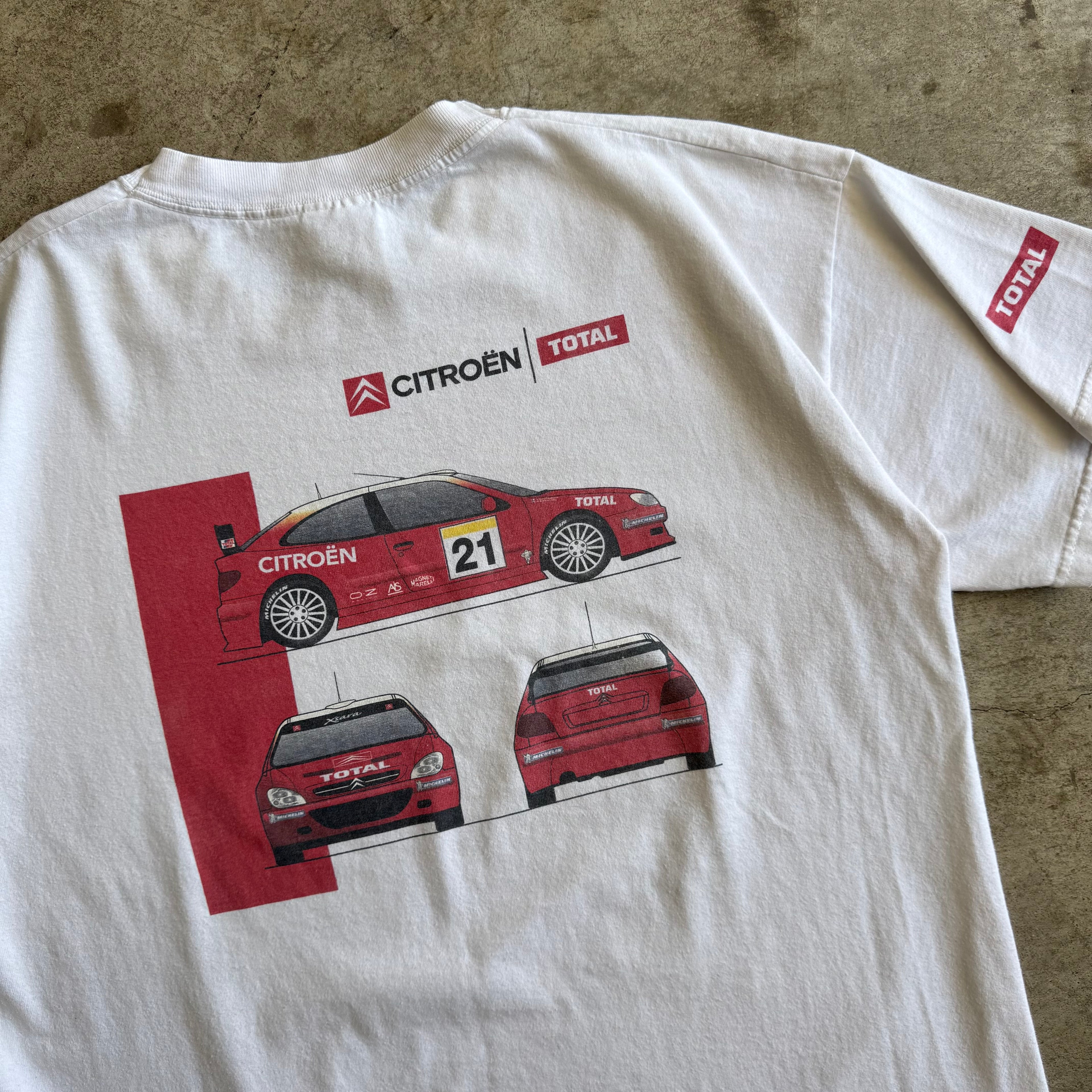 2000s Citreon Total Xsara WRC Rally Racing Team Shirt (XL)