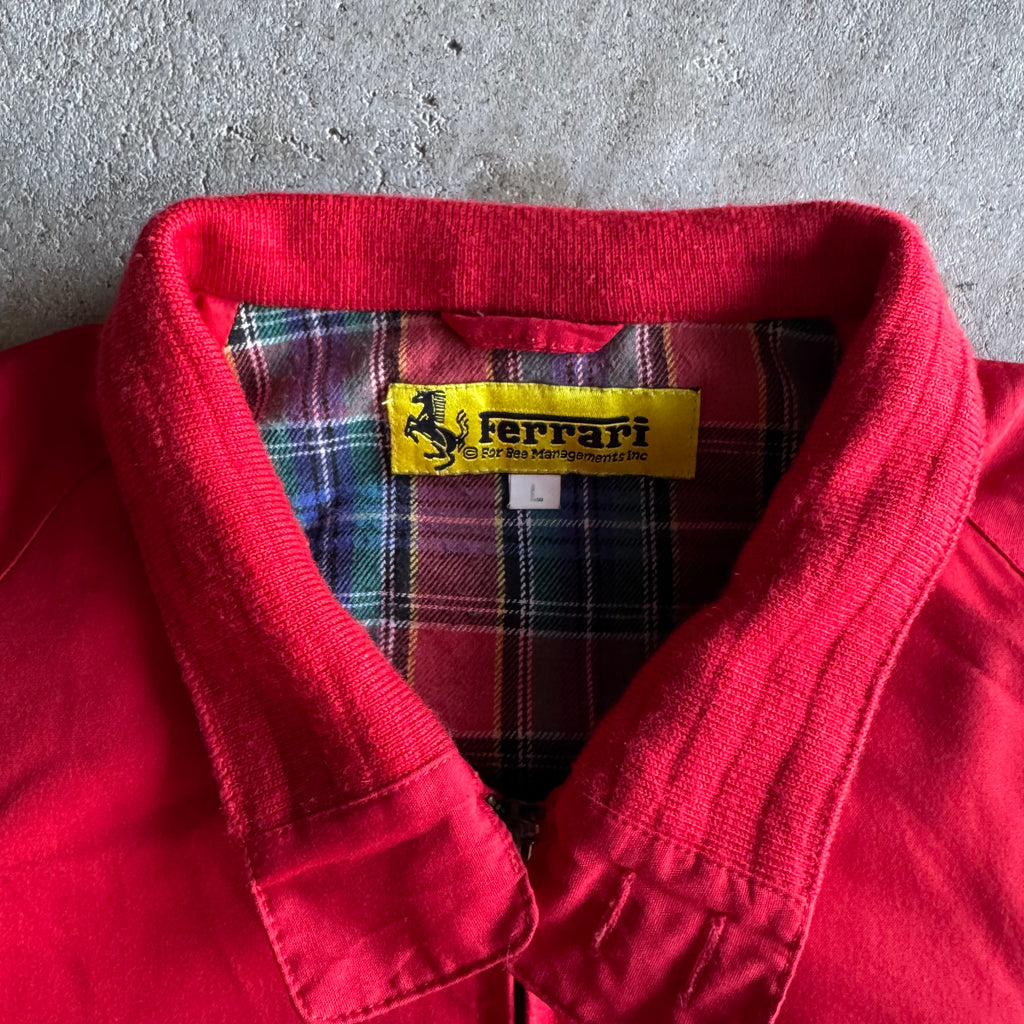 90s Ferrari Grand Prix Team Red Coach Jacket (L)