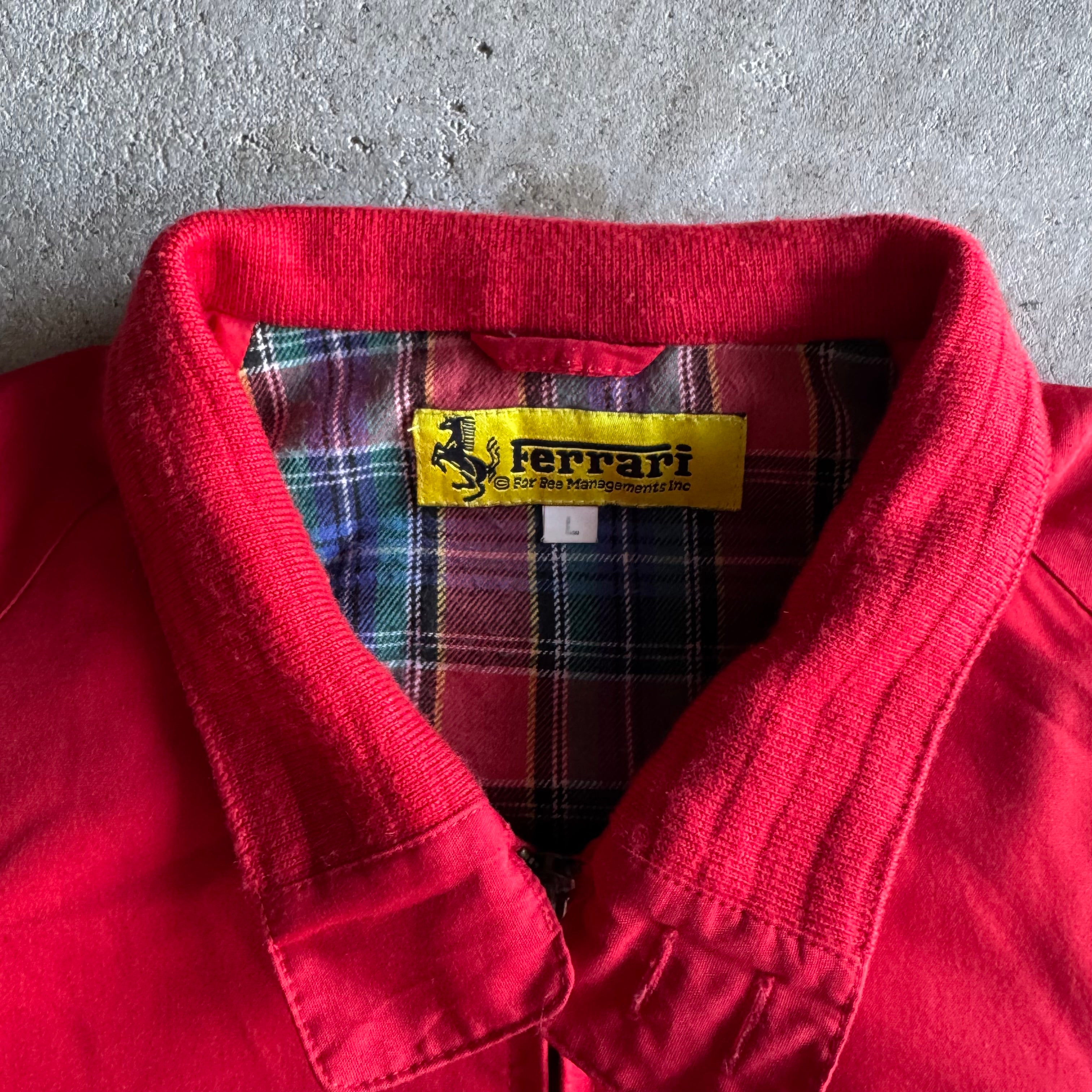 90s Ferrari Grand Prix Team Red Coach Jacket (L)