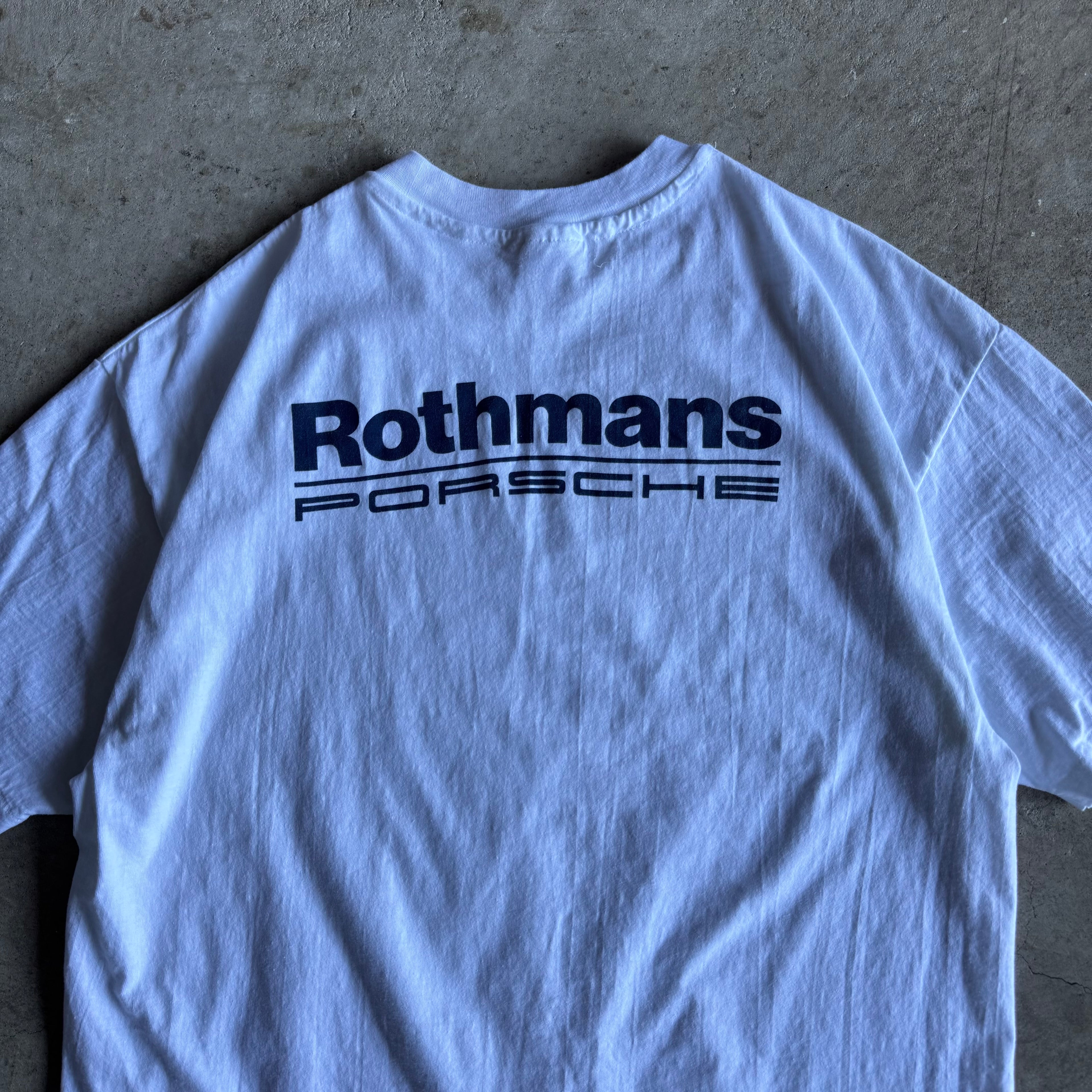 90s Porsche Rothmans Racing White T Shirt (XL)