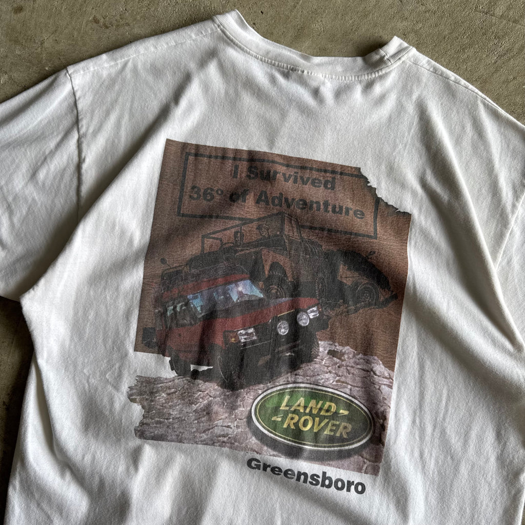 90s Land Rover Greensboro White T Shirt (XL)