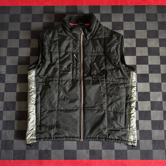 Vintage 2000s Mercedes-Benz CLK DTM Racing Nylon Vest Jacket Size XL