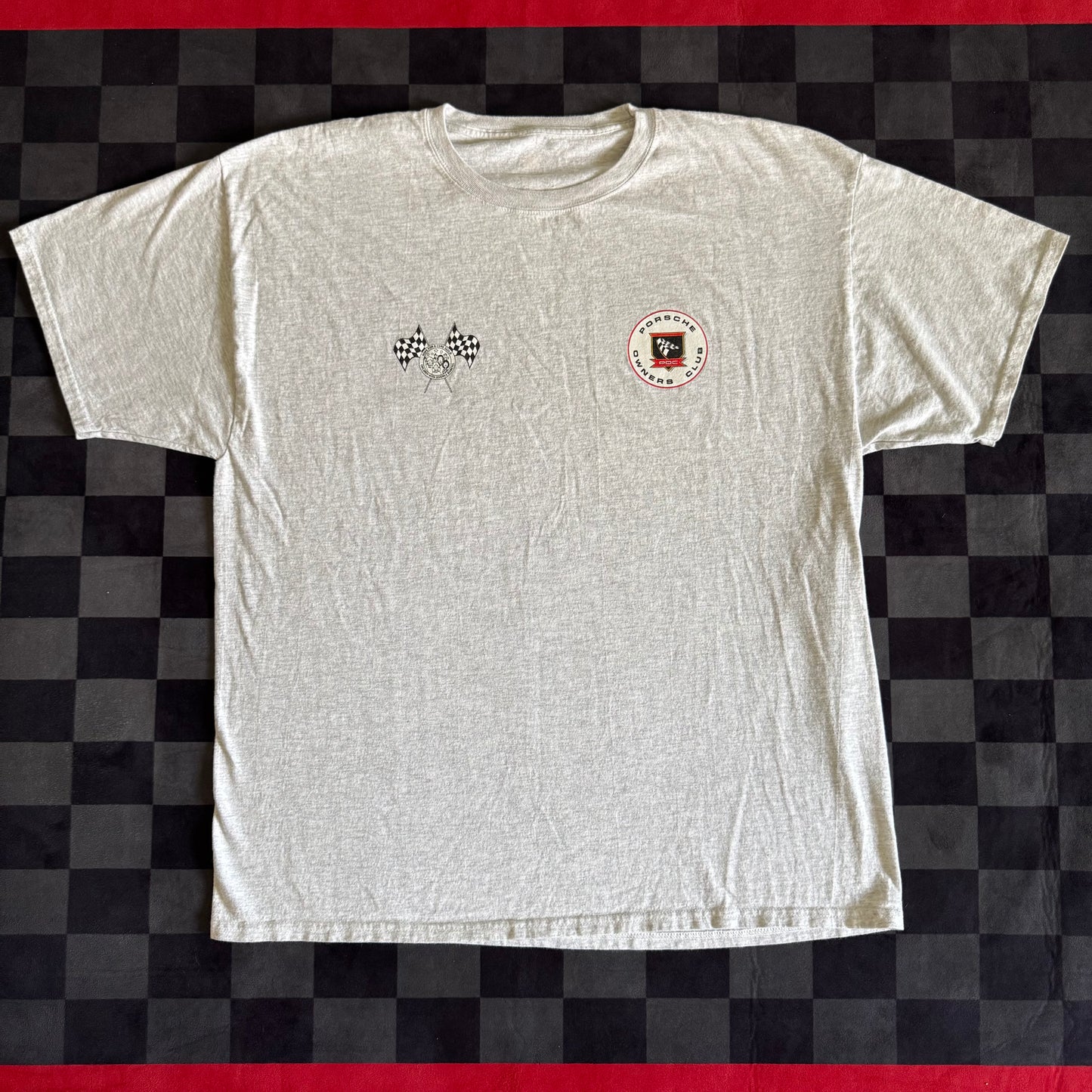 2012 Porsche Owners Club Laguna Seca Charity Event Gray T Shirt XXL