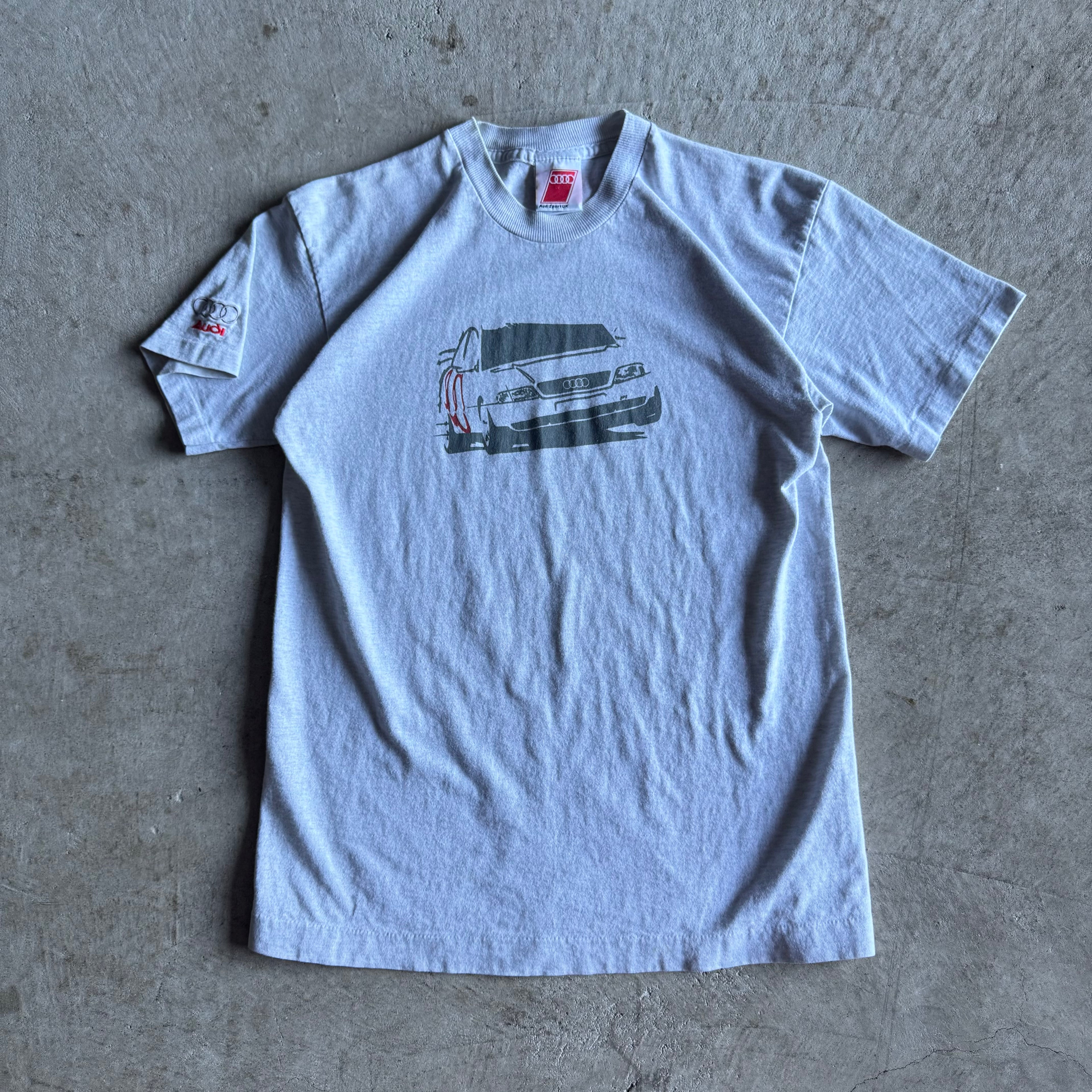 Vintage 90s 1997 Audi A4 Super Touring BTCC Grey T Shirt Size Medium