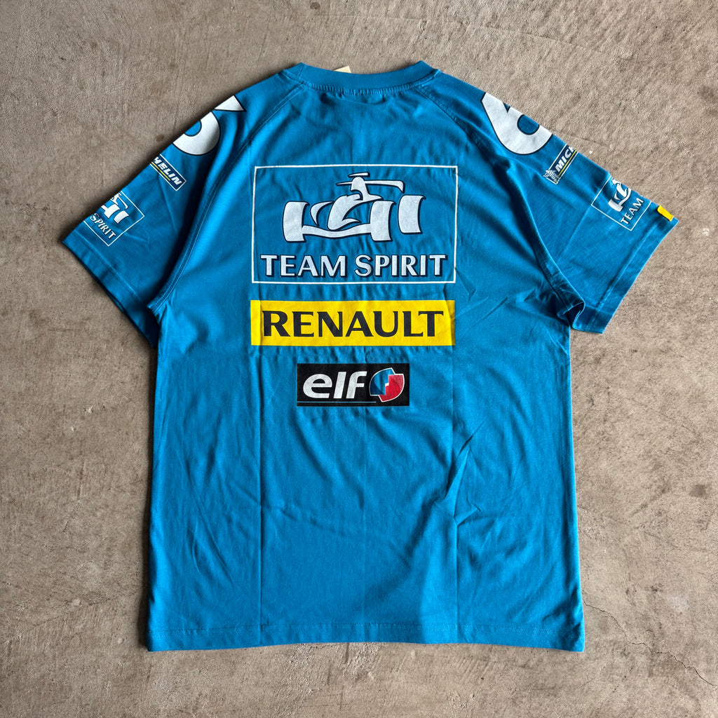 2000s Fernando Alonso Renault Elf F1 Racing Team T Shirt (L)