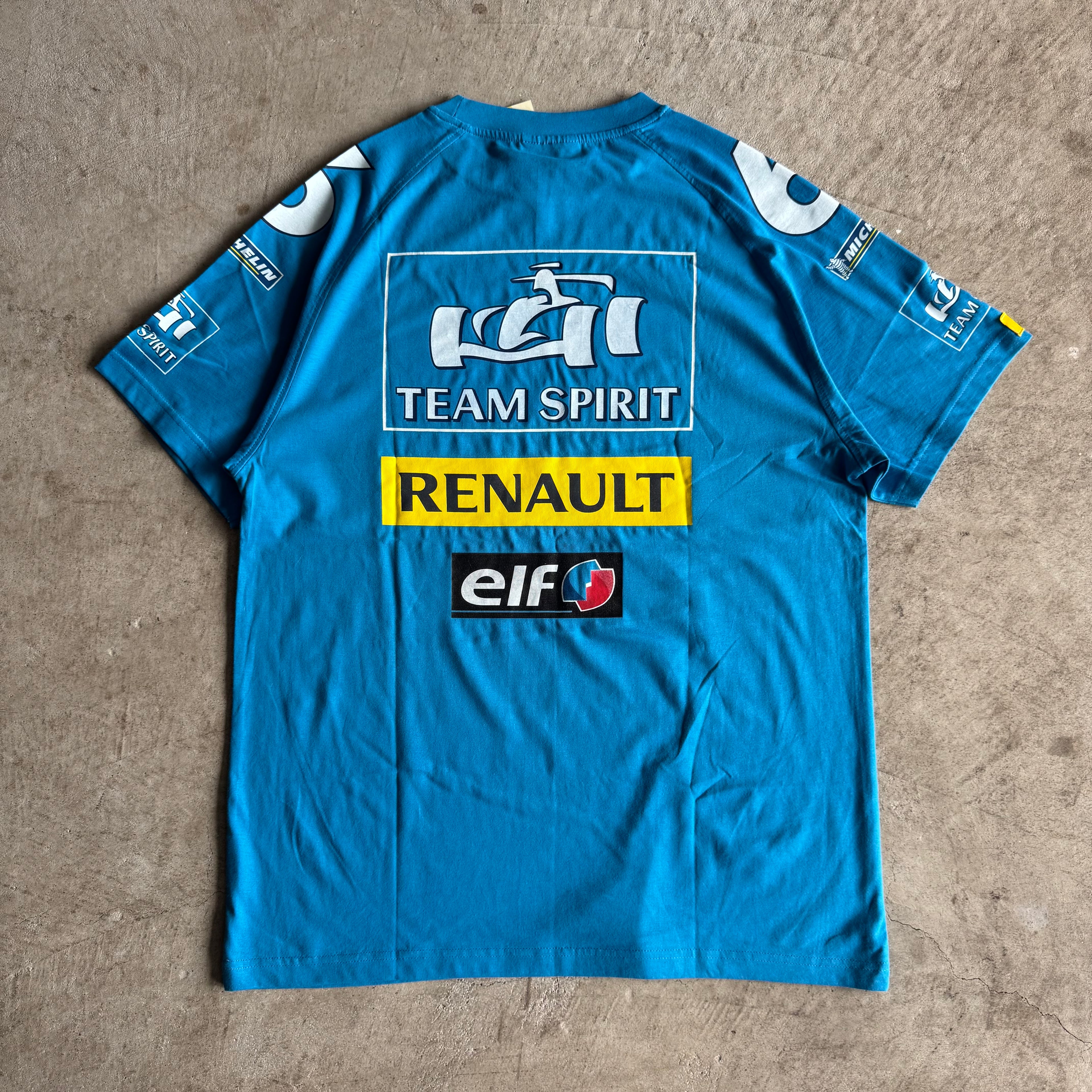 2000s Fernando Alonso Renault Elf F1 Racing Team T Shirt (L)
