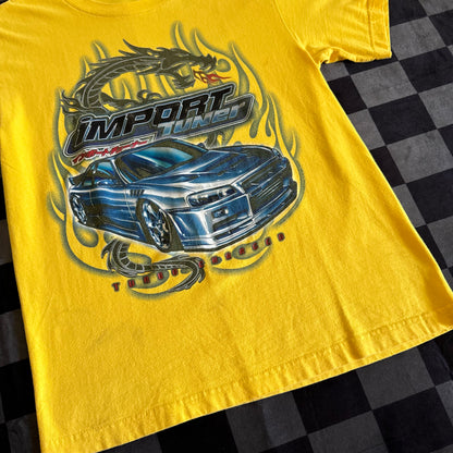 Vintage Import Tuner Skyline GTR Kids Yellow T Shirt