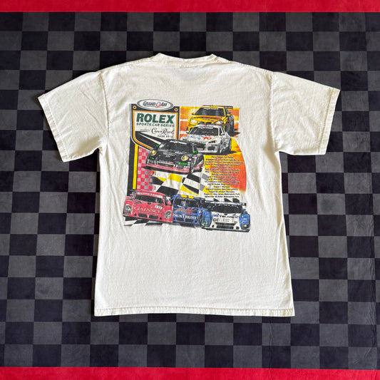 2013 Rolex Sports Car Series Schedule White T Shirt Medium