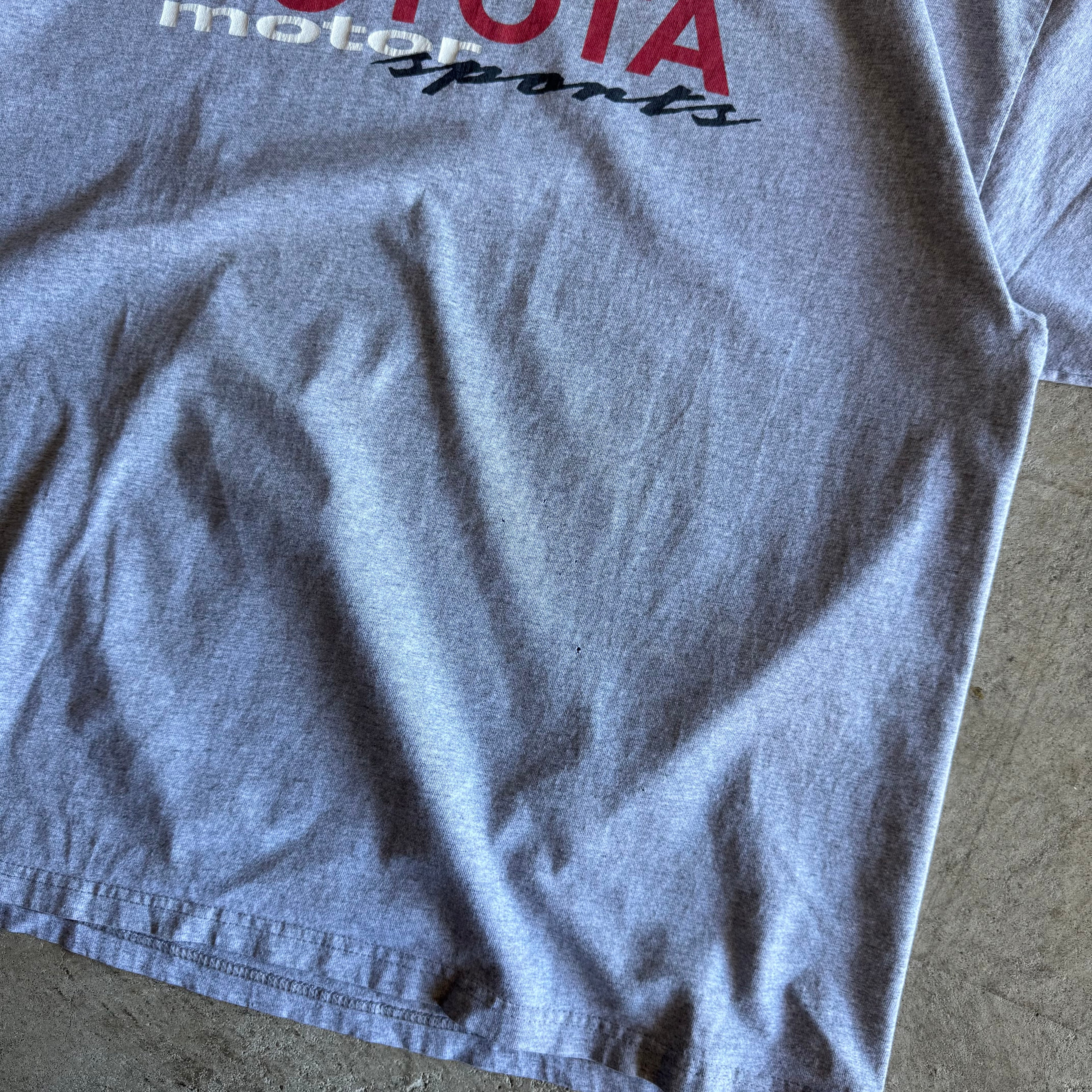 90s Toyota Motorsports Racing Grey T Shirt (XL)