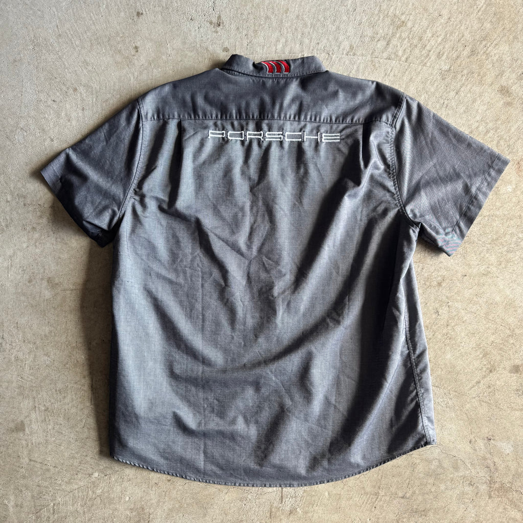 Porsche Yokohama GT3 Cup Racing Grey Button Up Shirt (XL)