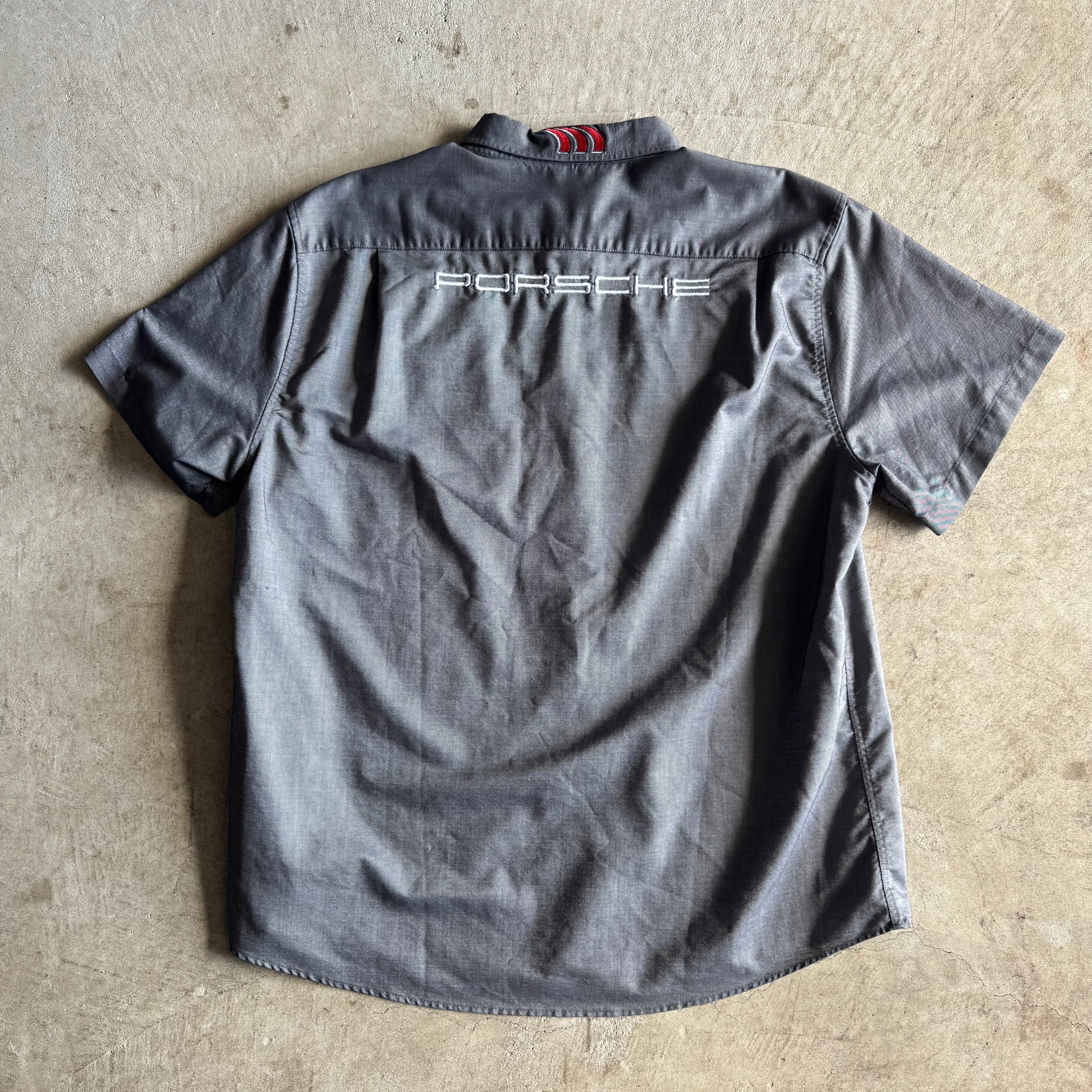 Porsche Yokohama GT3 Cup Racing Grey Button Up Shirt (XL)