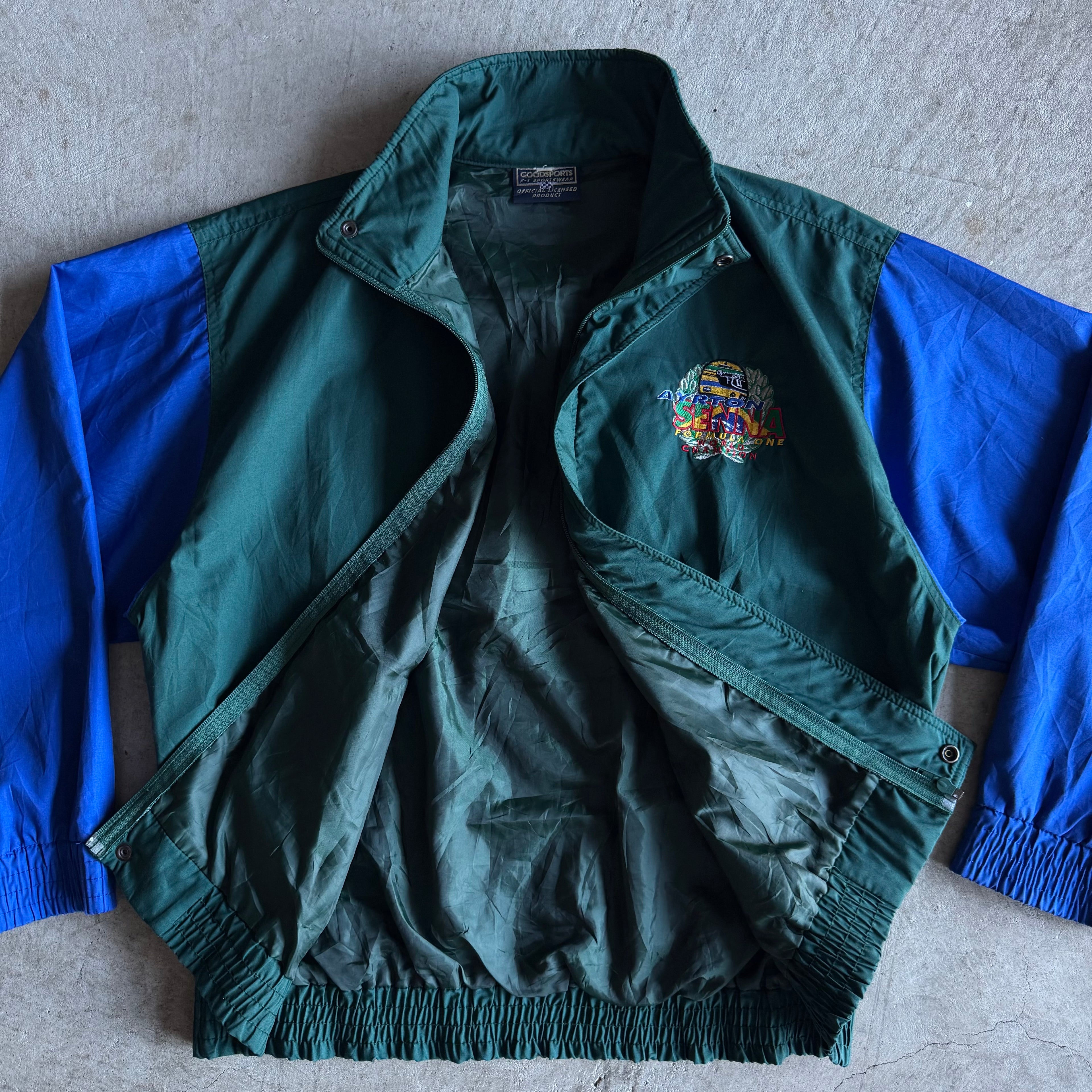 80s Ayrton Senna Formula 1 World Champion Jacket (L)