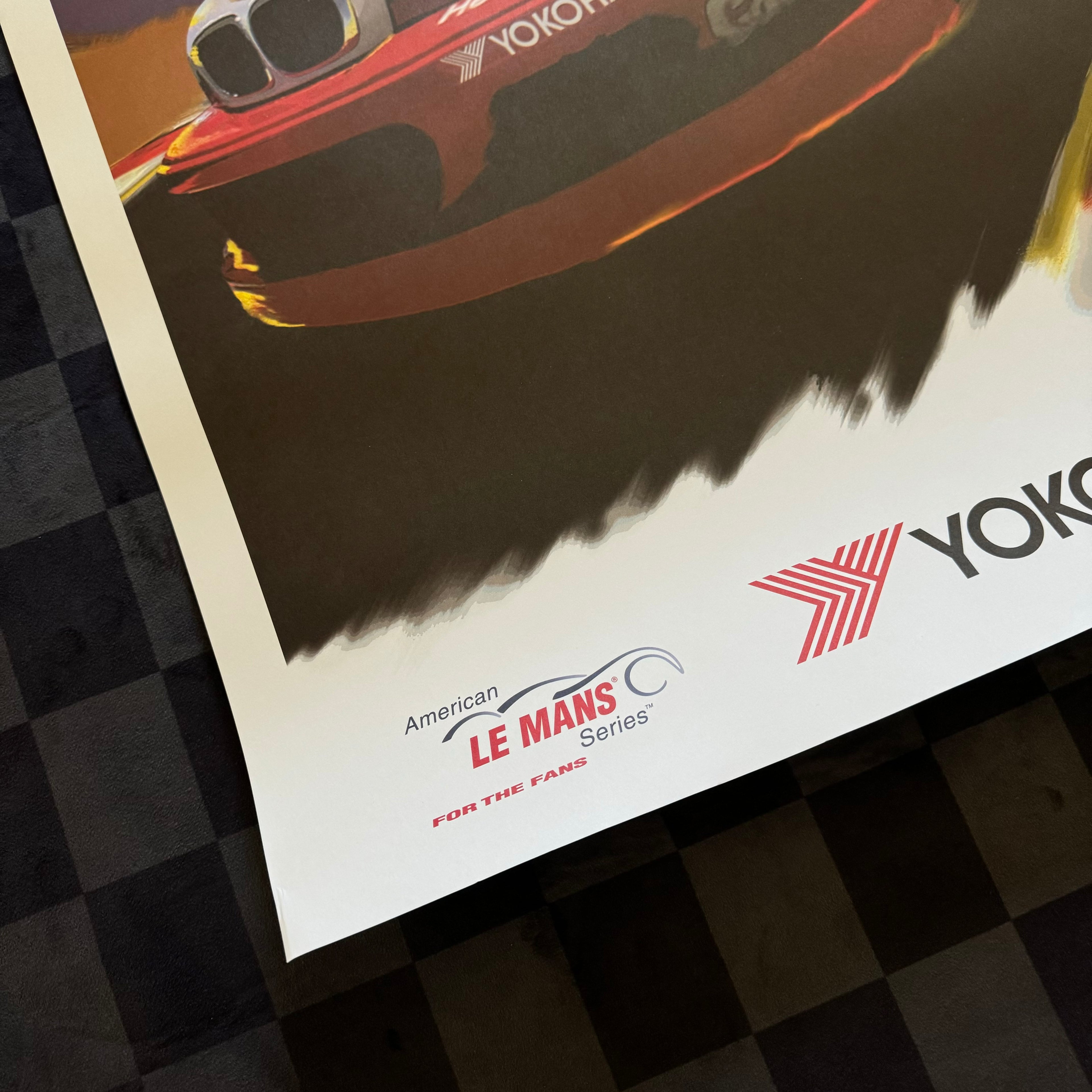 Original Yokohama BMW Team PTG American Le Mans Series Framed Poster