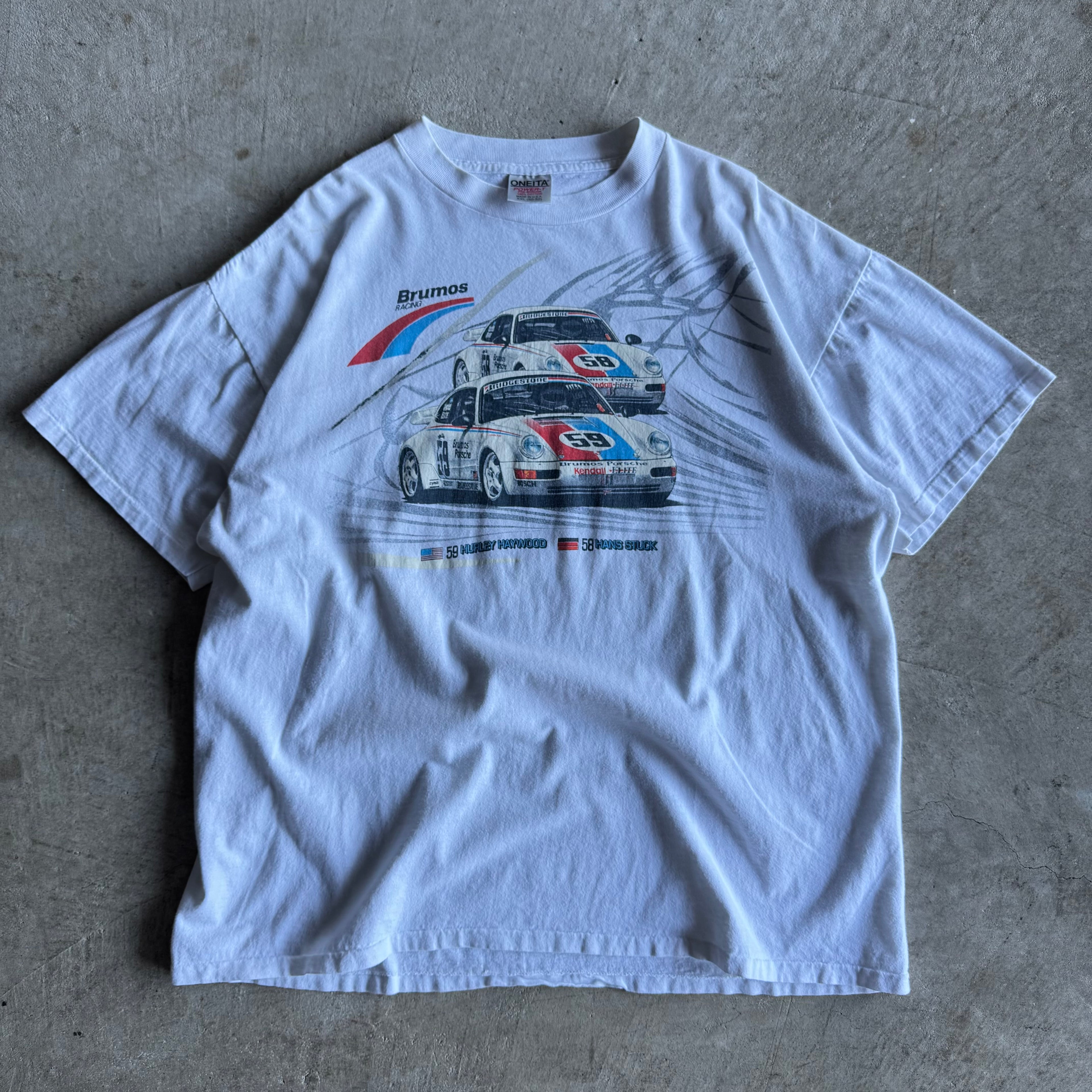 90s Brumos Racing IMSA Champions White T Shirt (XXL)