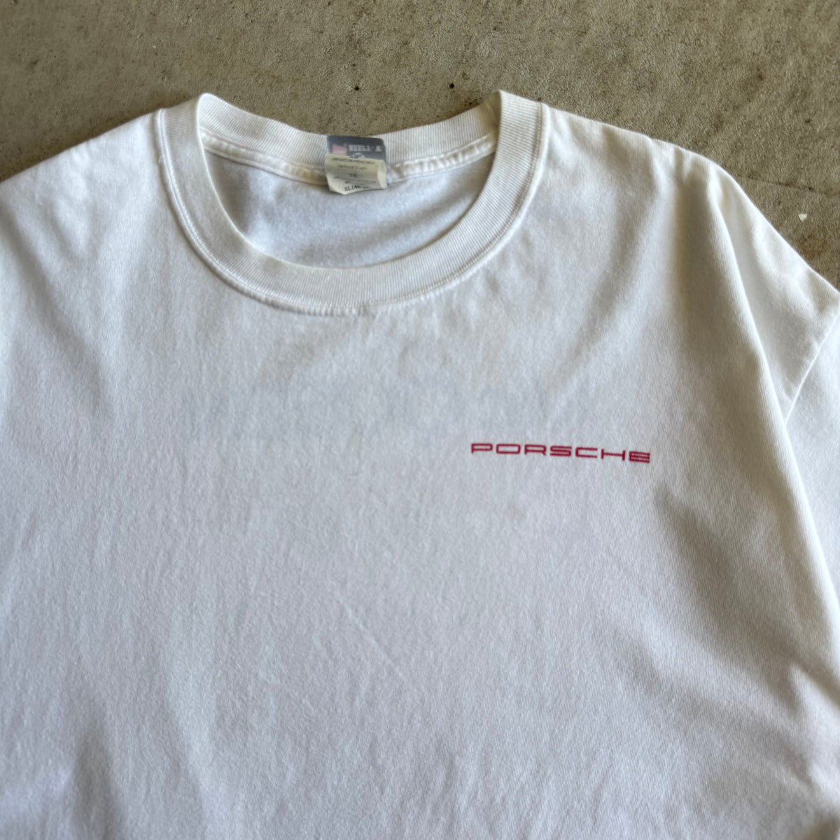 90s Porsche Steve McQueen Drives for Porsche White T Shirt (XL)