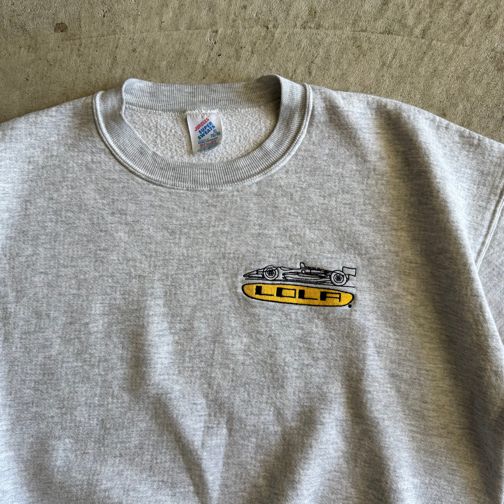 90s Lola Formula 1 F1 Racing Grey Crewneck Sweater (XL)