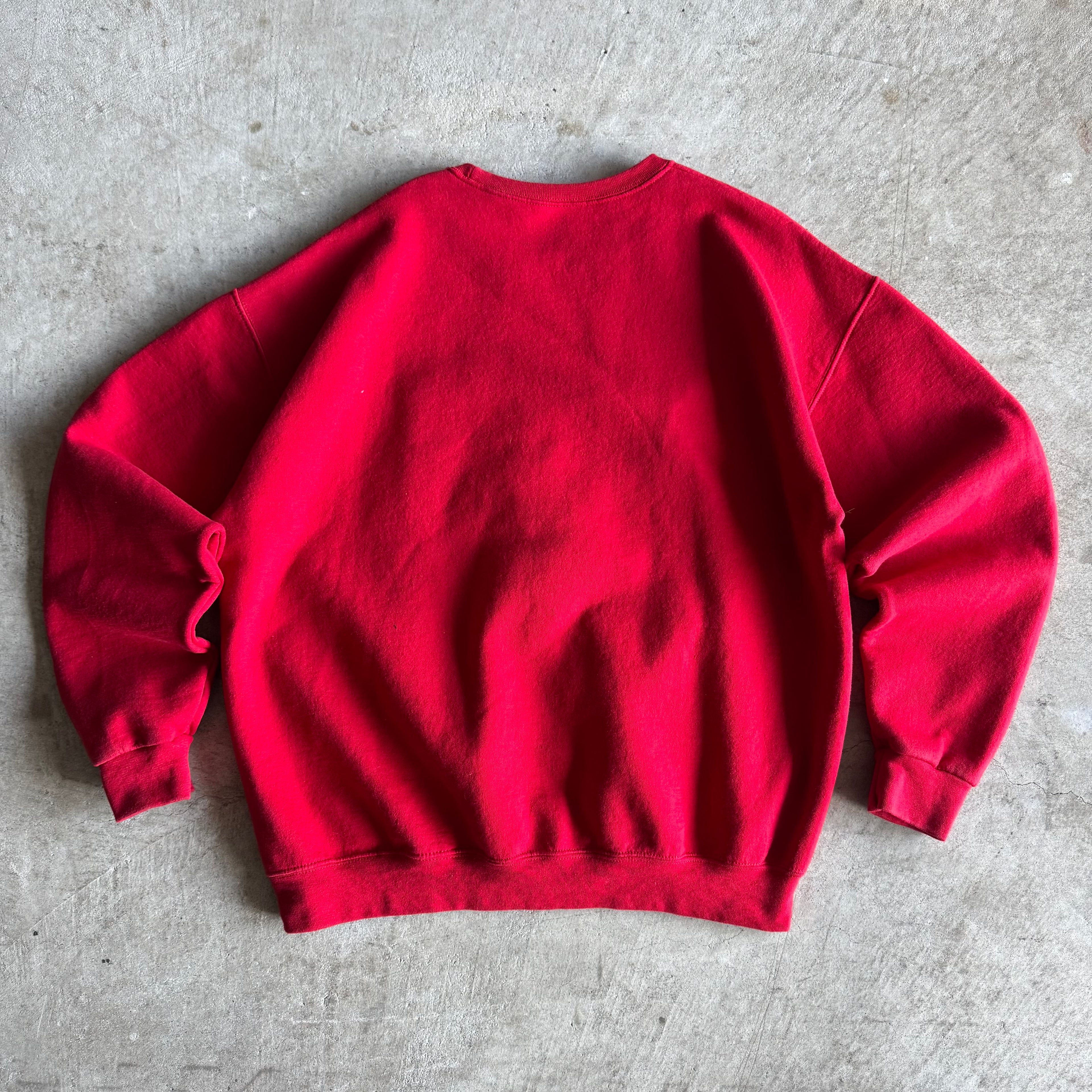 90s Chevy Corvette Flag Red Pullover Sweater (L)