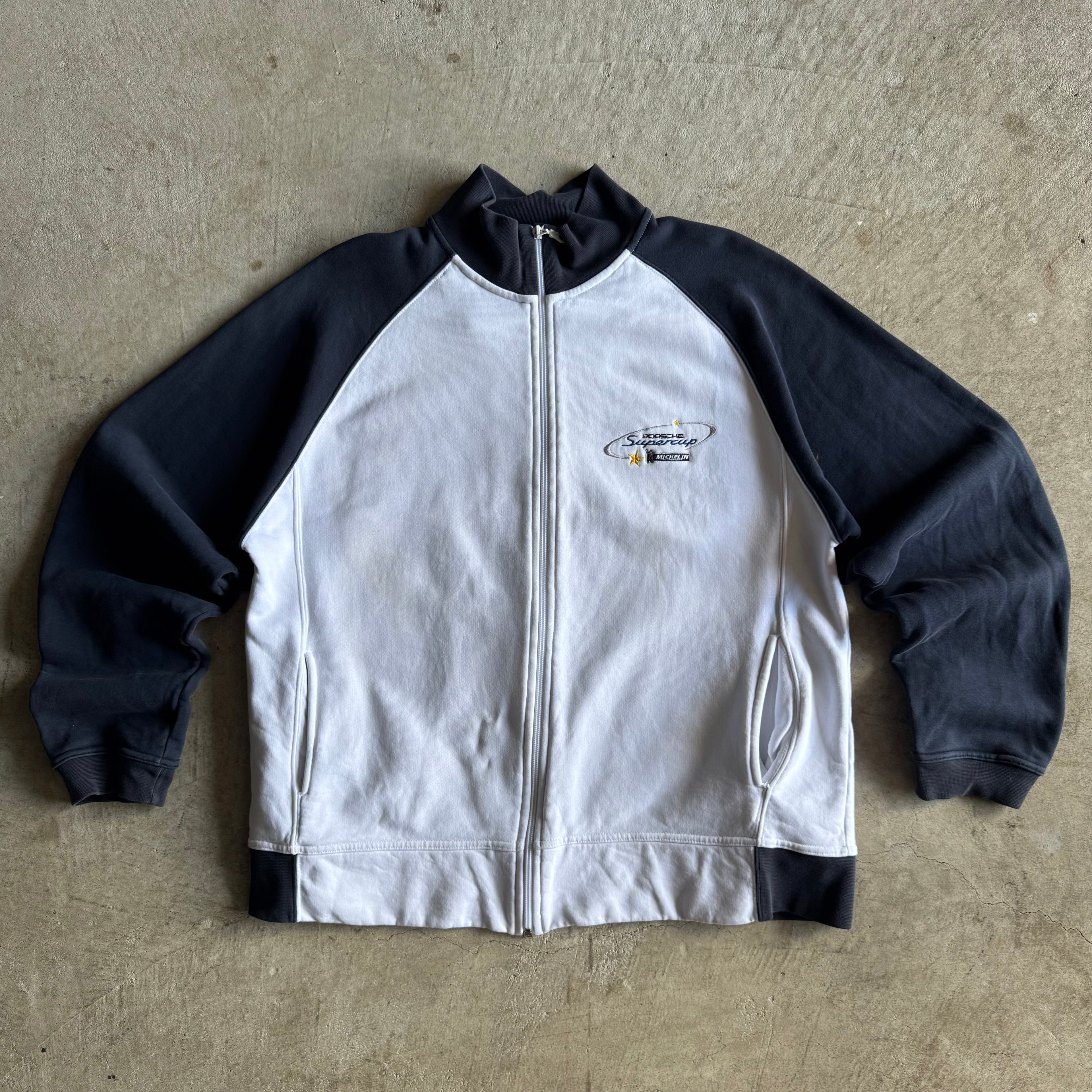 2000s Porsche Selection Michelin Supercup Navy White Jacket (L)