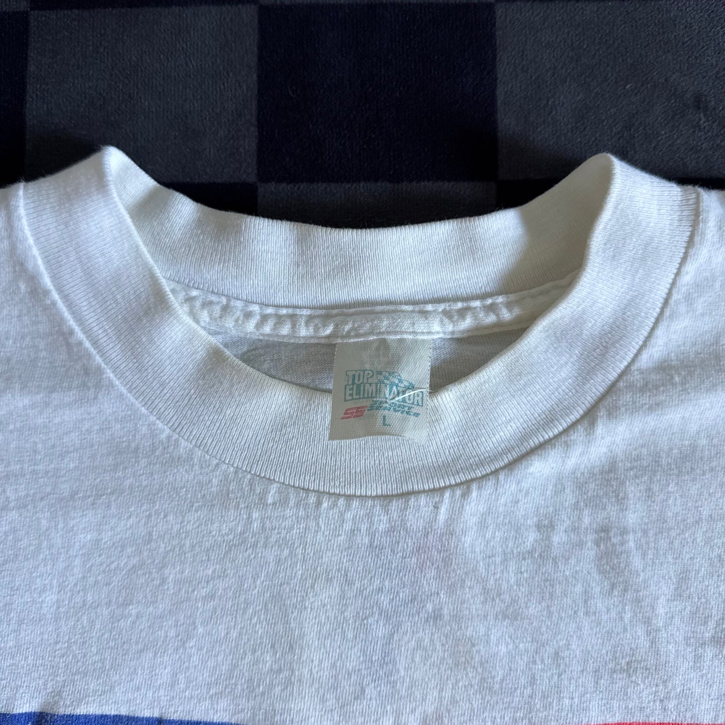 Vintage 1990 NHRA US Nationals Winston Drag Racing White T Shirt Size Large