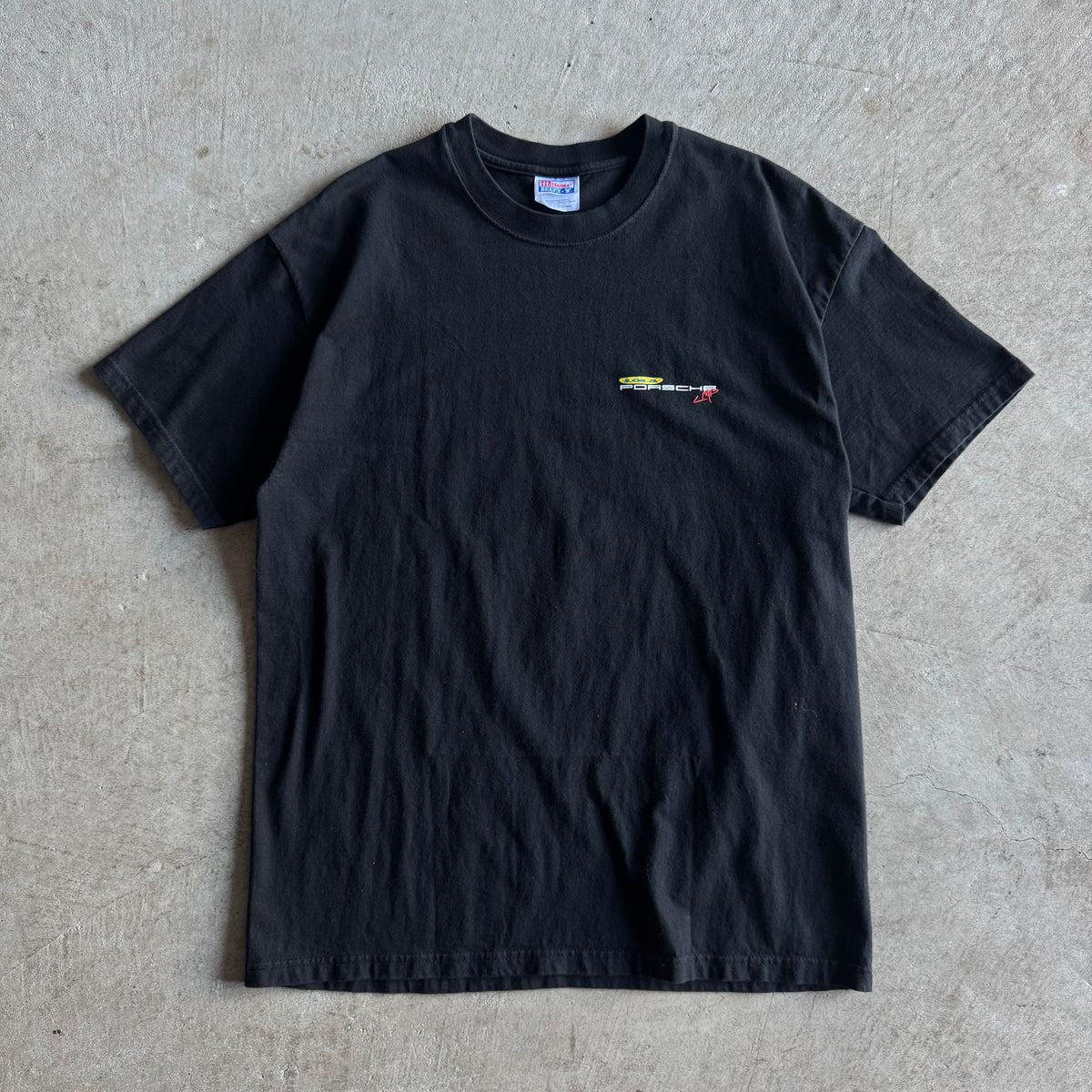2000s Porsche Champion LOLA Racing LMP Black T Shirt (L)