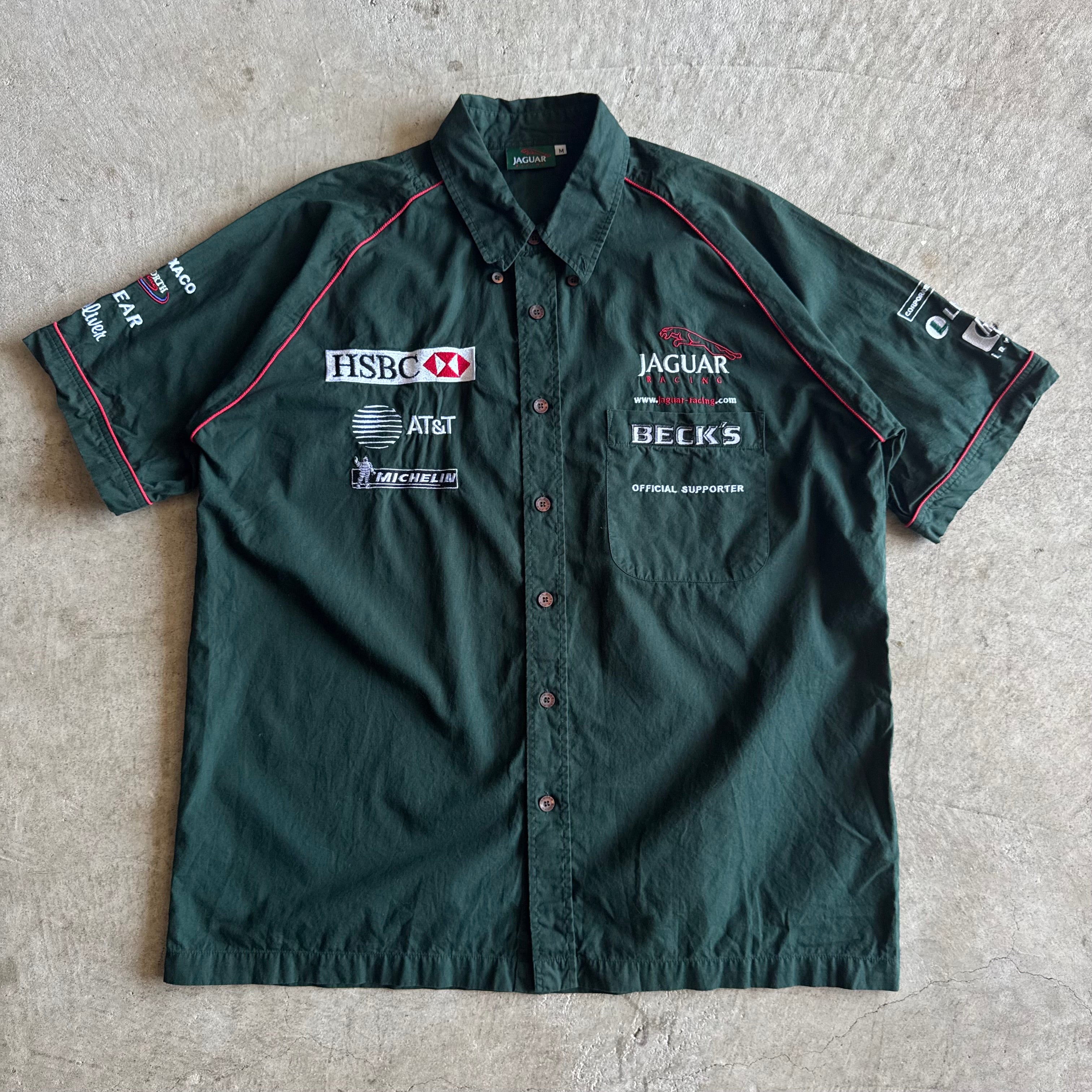 2000s Jaguar Ford Cosworth F1 Formula Team Button Up Shirt (M)