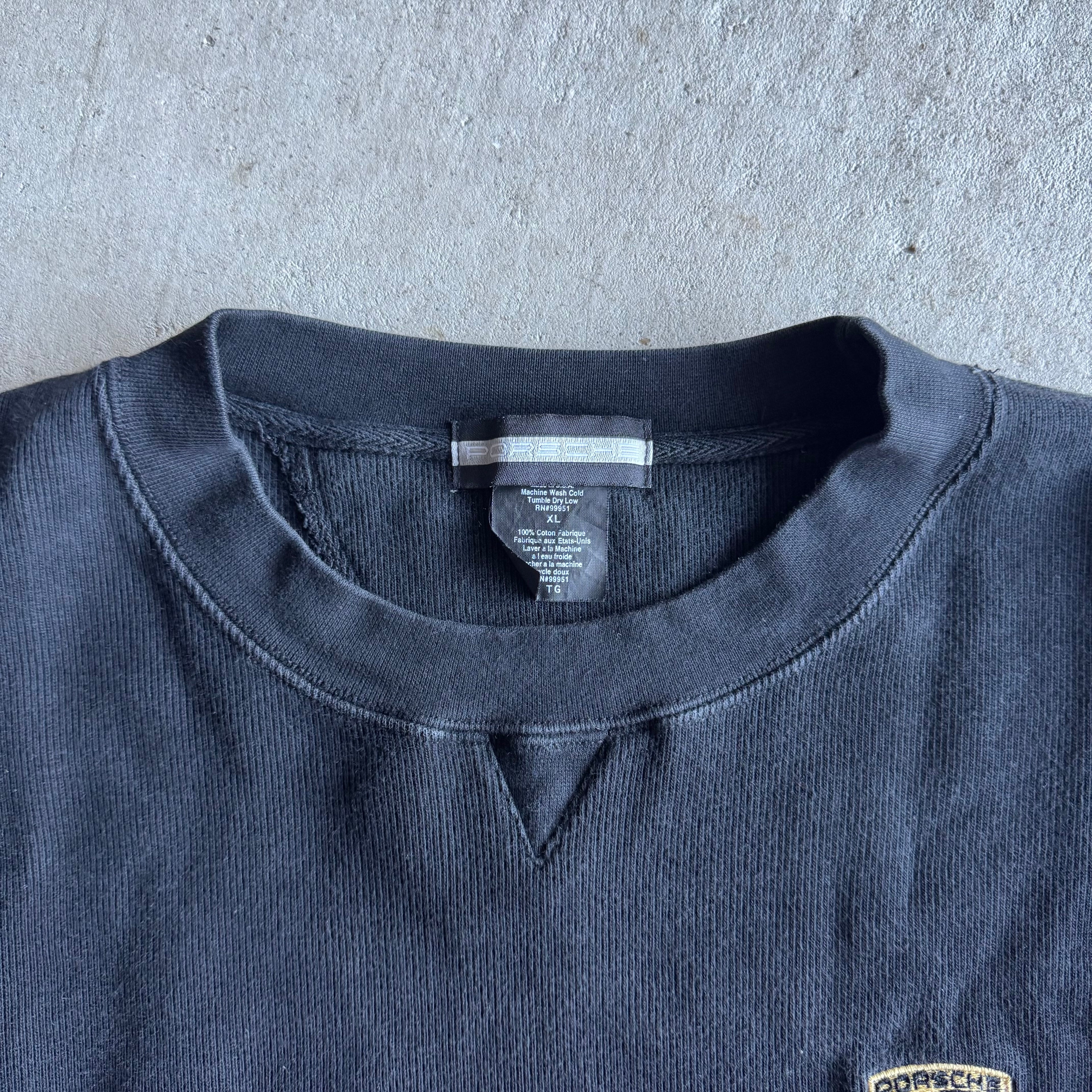 90s Porsche Black Hockheim Pullover Sweater