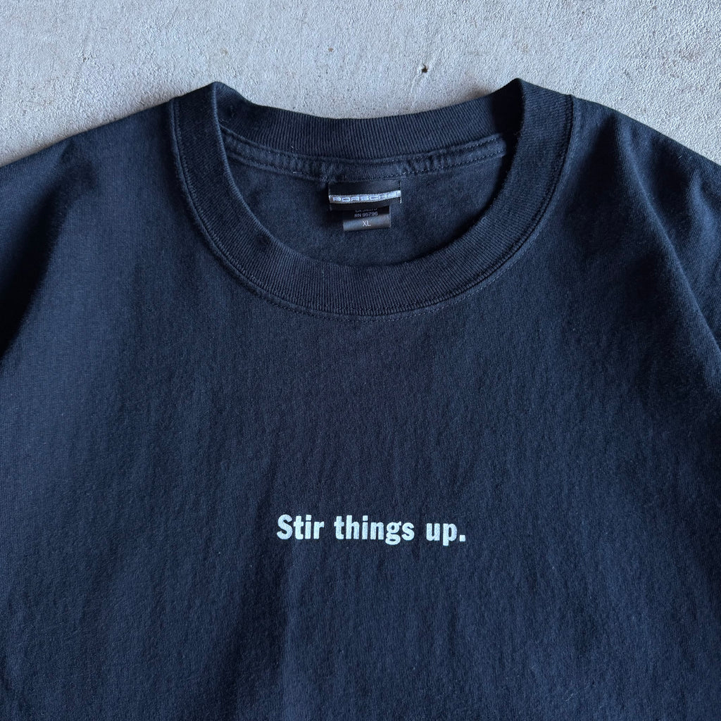 2000s Porsche Cayman Stir Things Up Black T Shirt (XL)