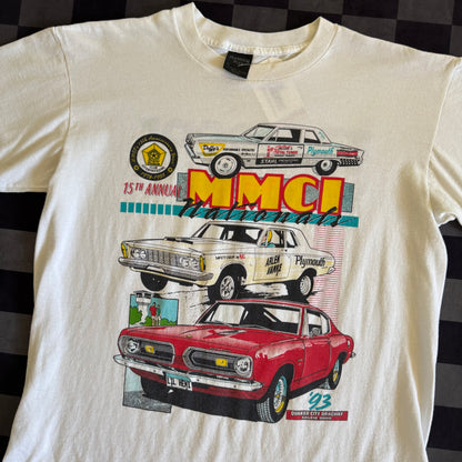 Vintage 1993 Mopar Muscle Club Nationals White T Shirt Size Large
