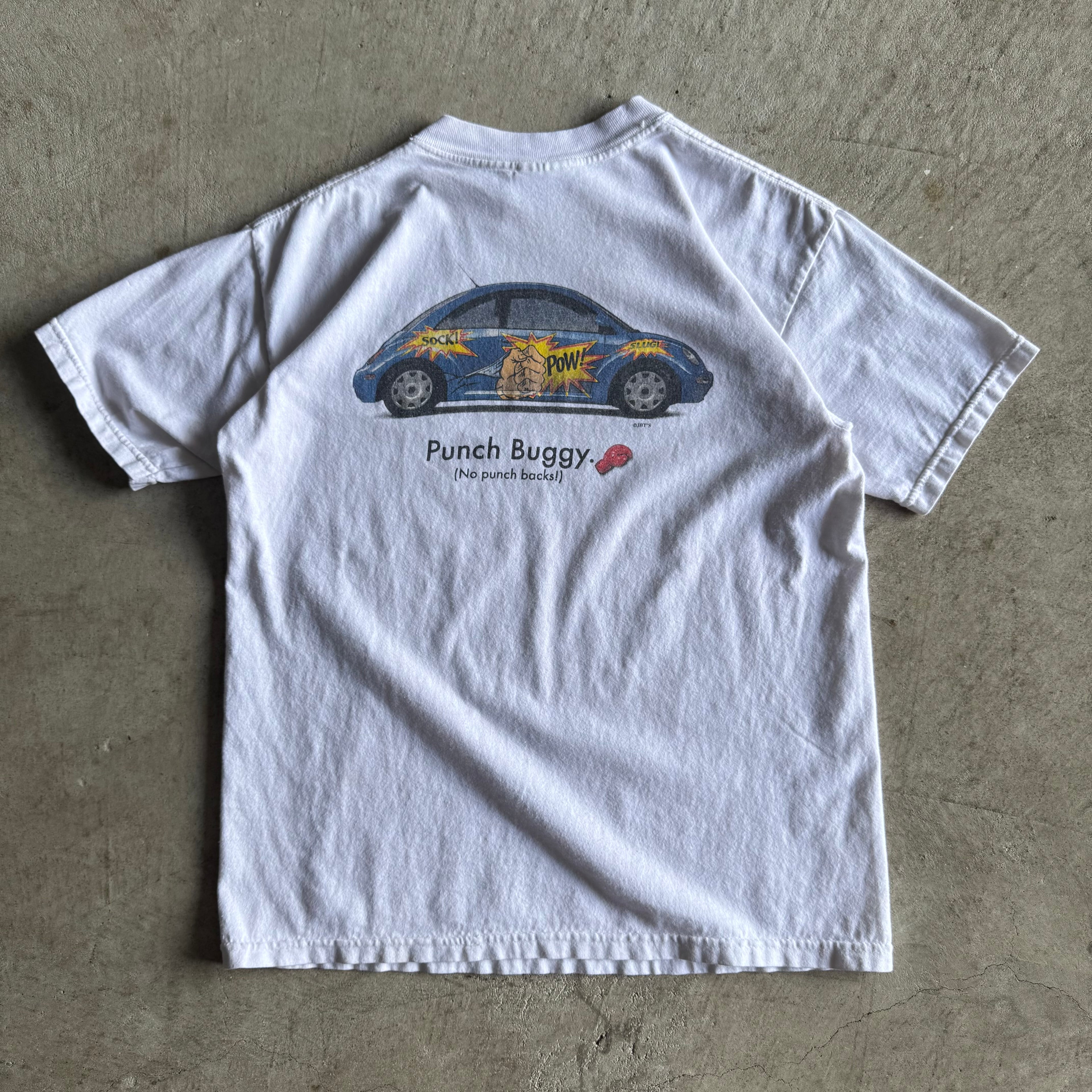 Vintage 90s Volkswagen Punch Bug White T Shirt Size Medium Large
