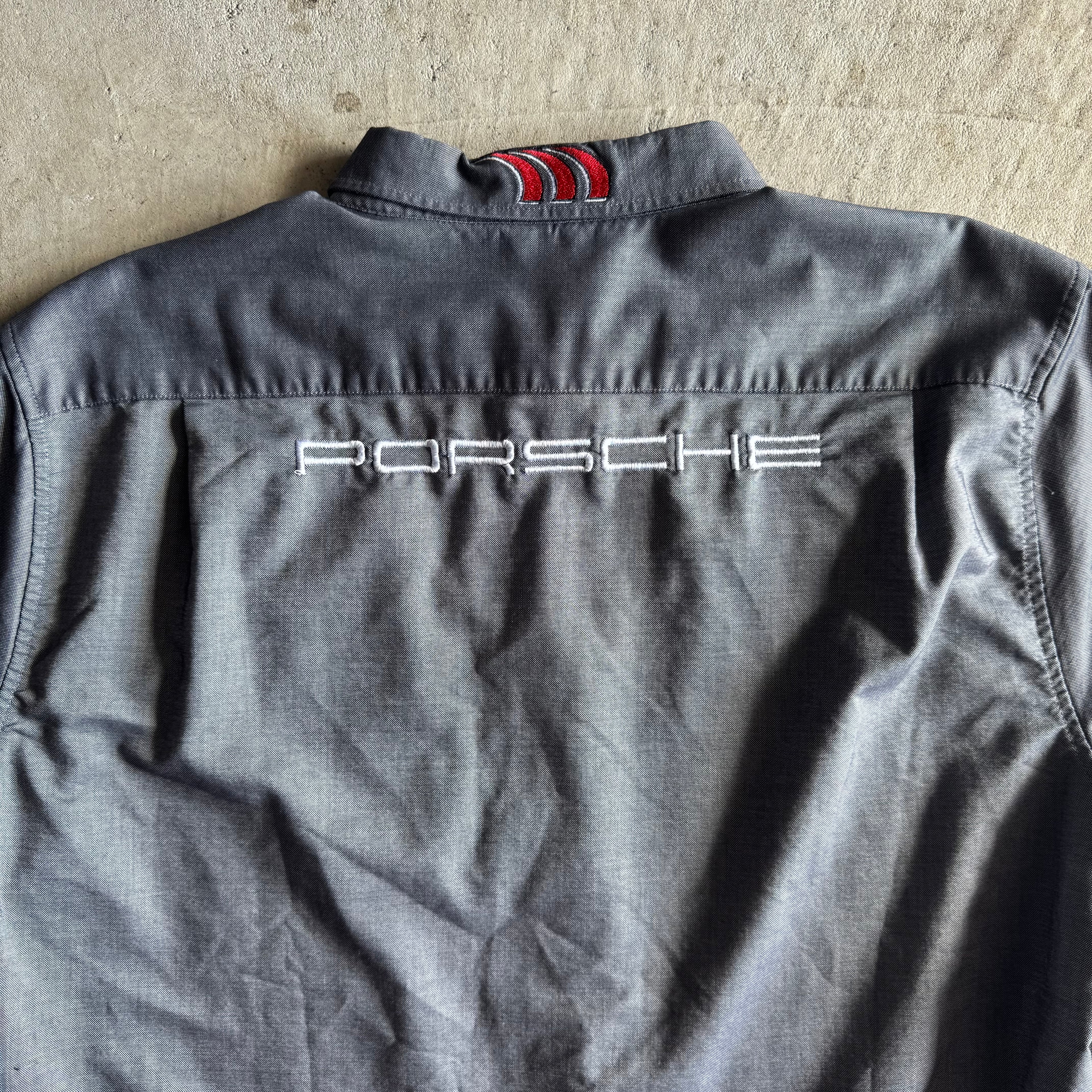 Porsche Yokohama GT3 Cup Racing Grey Button Up Shirt (XL)