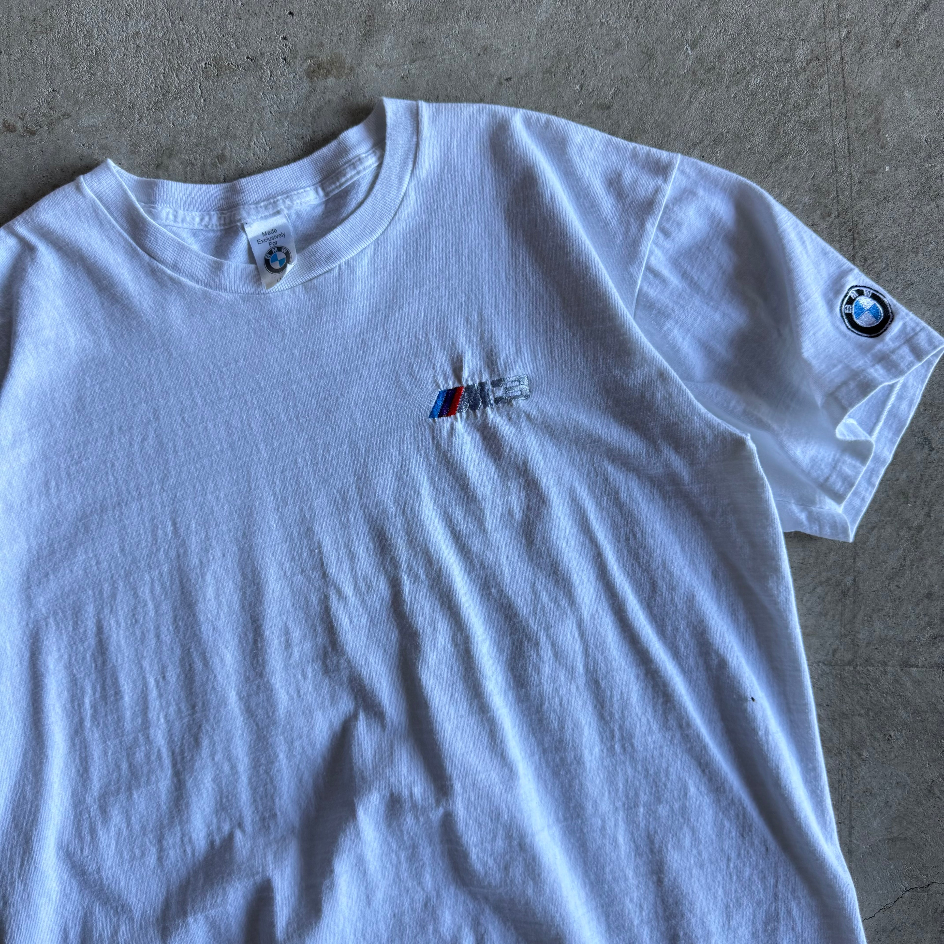 90s BMW M Power Flag White T Shirt (L)