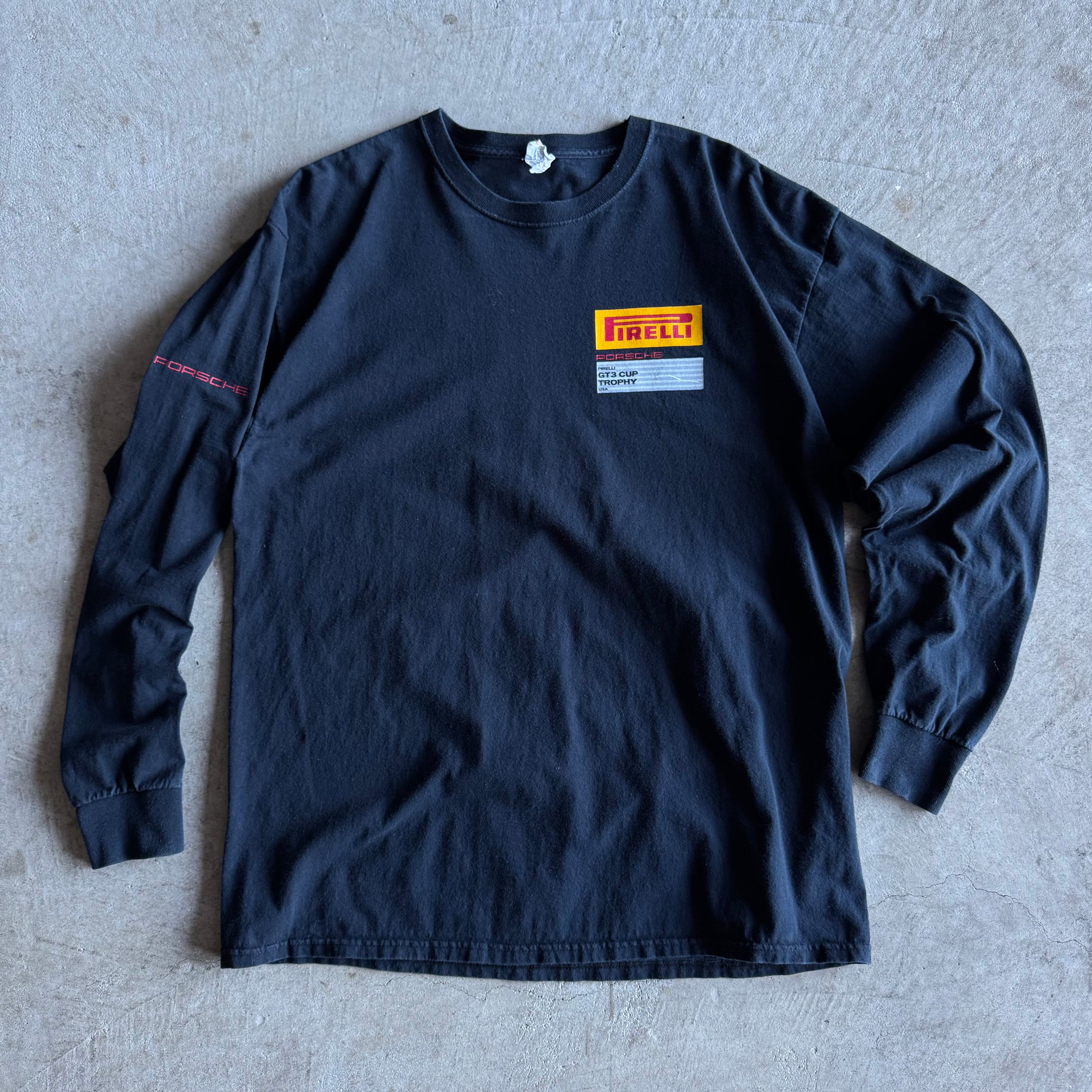 Porsche Pirelli GT3 Trophy Cup Black Longsleeve T Shirt (XL)