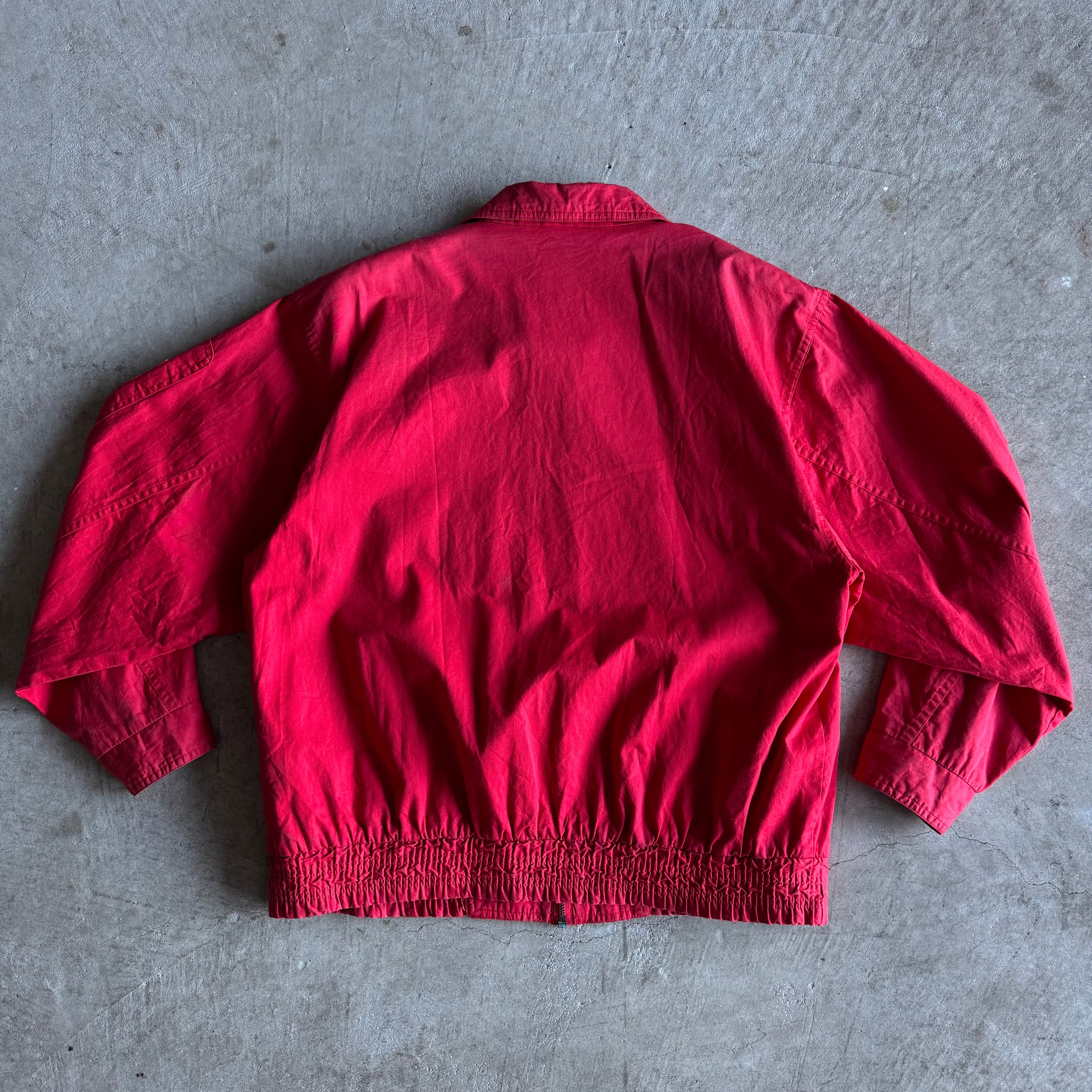 90s BBS Motorsport Ferrari Scuderia Red Coach Jacket (L)