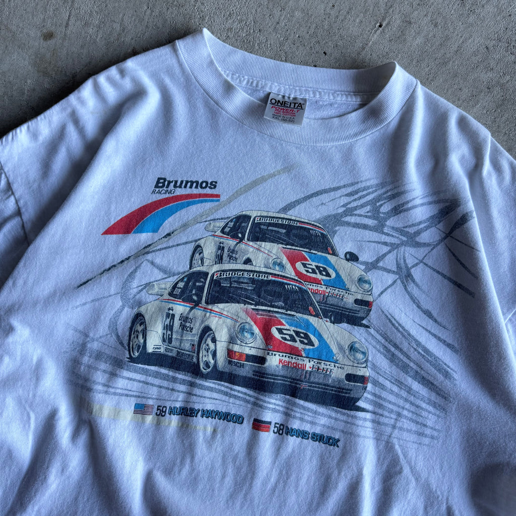 90s Brumos Racing IMSA Champions White T Shirt (XXL)