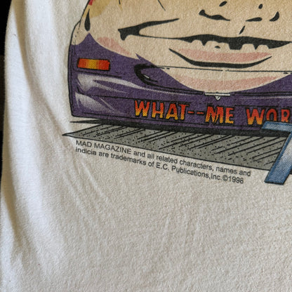 Vintage 1998 MAD Racing Winston Drag Racing NHRA T Shirt Size Large