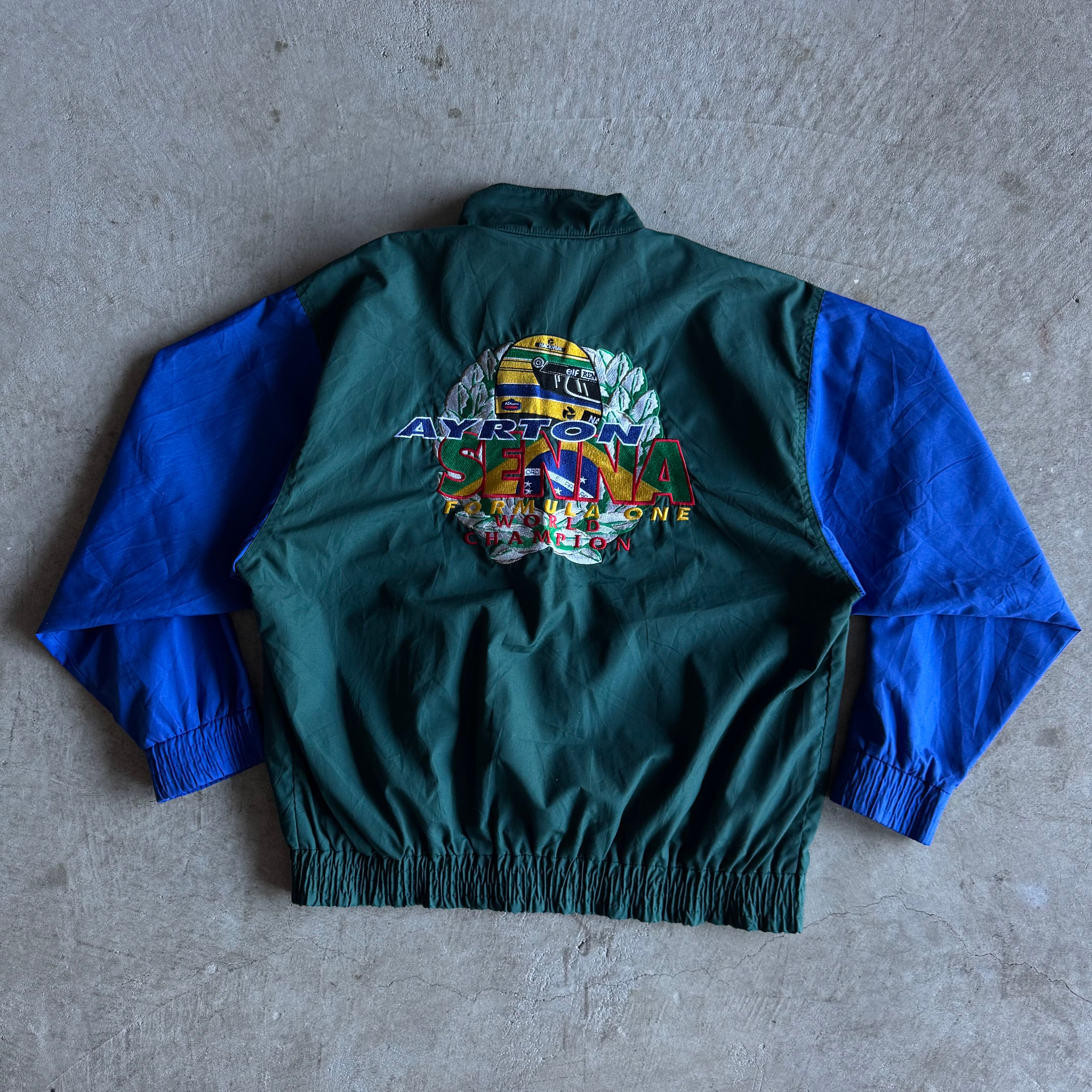 80s Ayrton Senna Formula 1 World Champion Jacket (L)