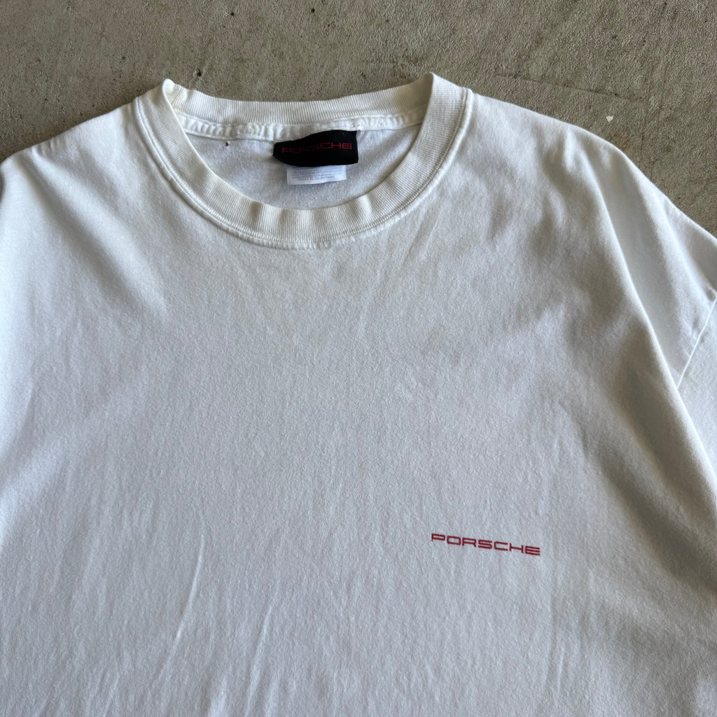 90s Porsche Selection Legends of Le Mans White T Shirt (XL)