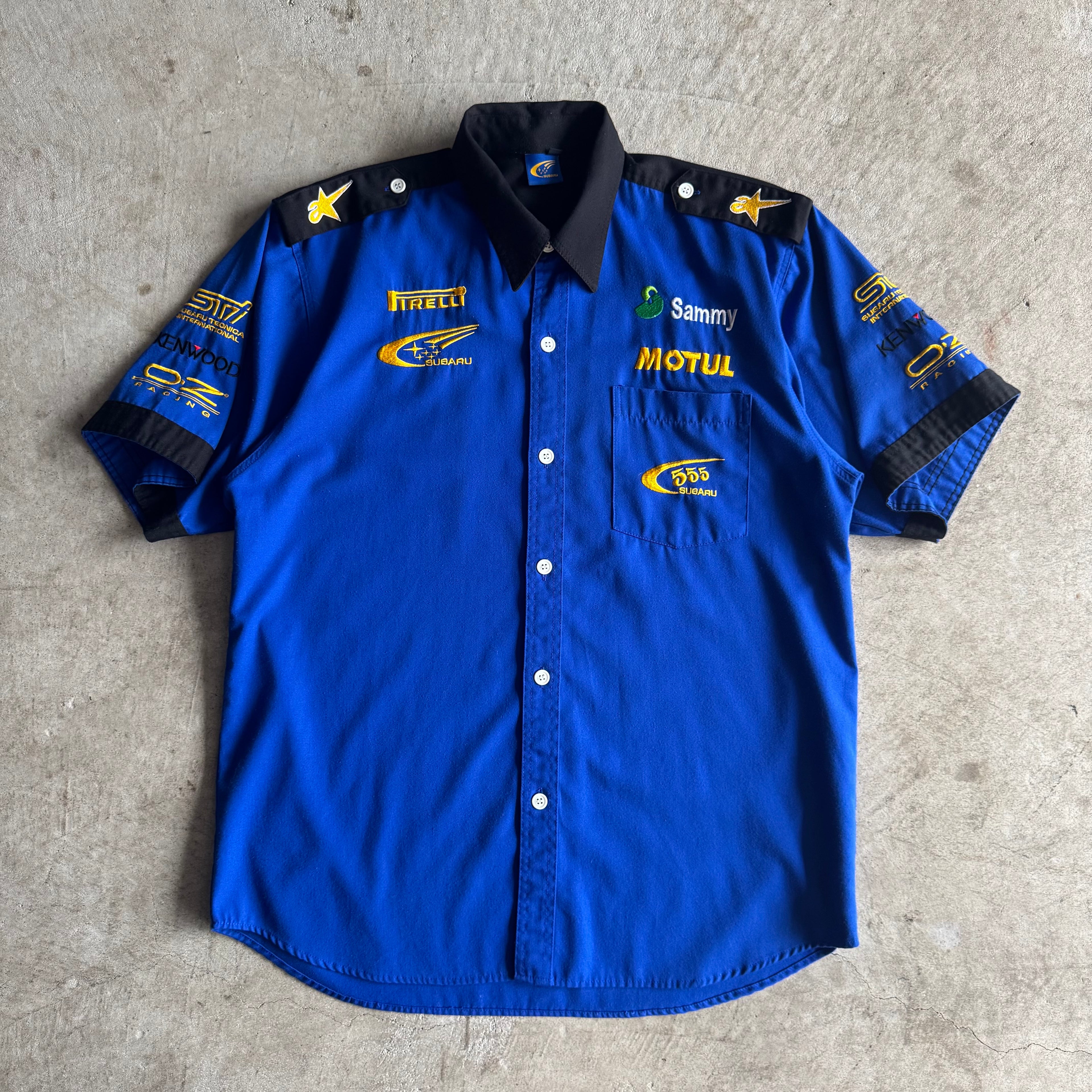 90s Subaru World Rally Team Button Up Shirt (XL)