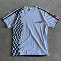 90s Advan Yokohama Checkered White Work T Shirt (XL)