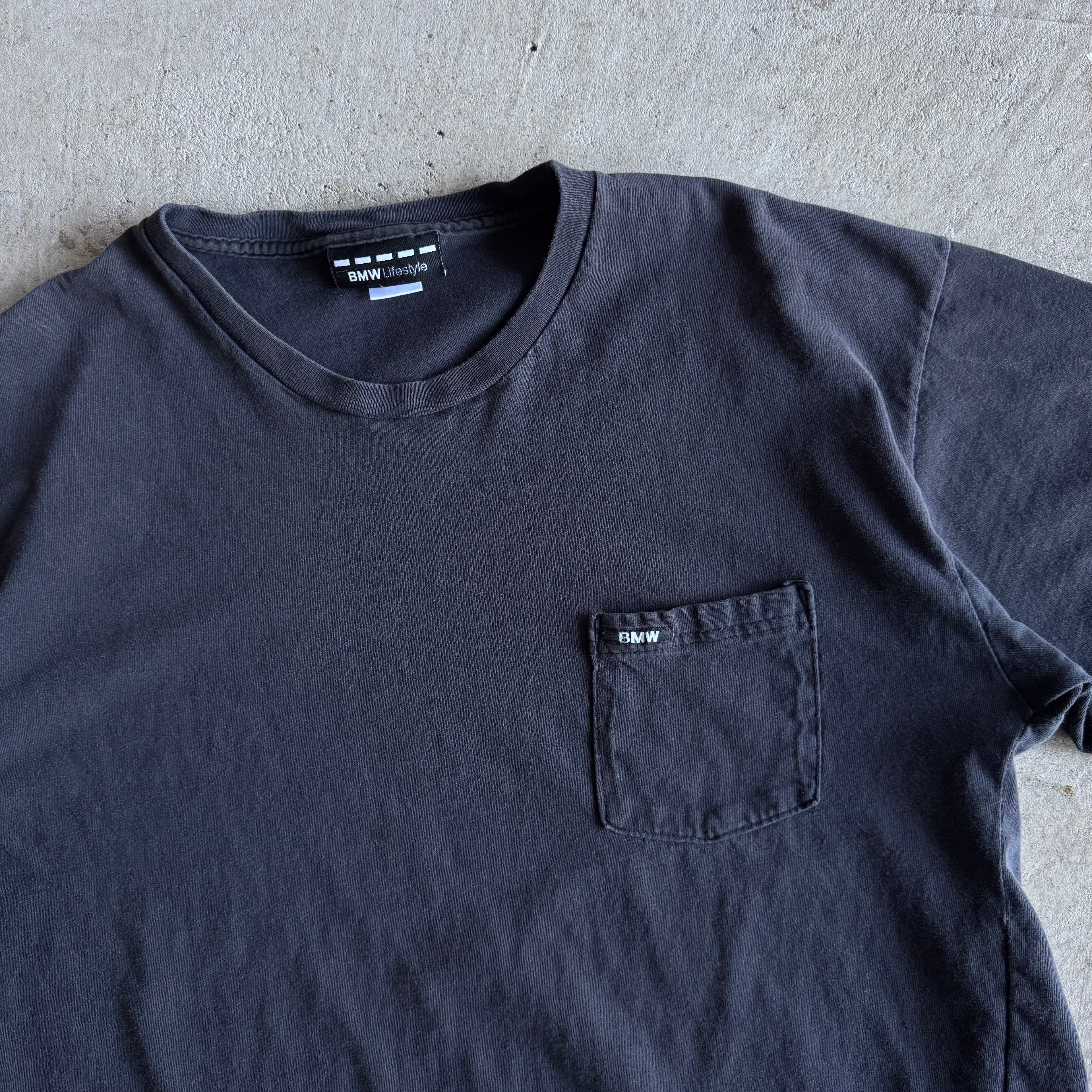 2000s BMW Lifestyle E46 M3 Black Pocket T Shirt (L)