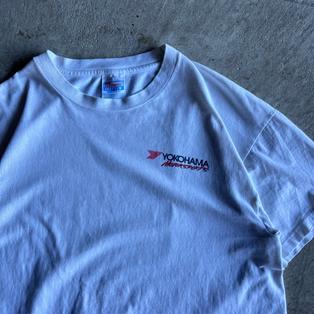 90s Yokohama Motorsports Brumos Porsche White T Shirt (L)