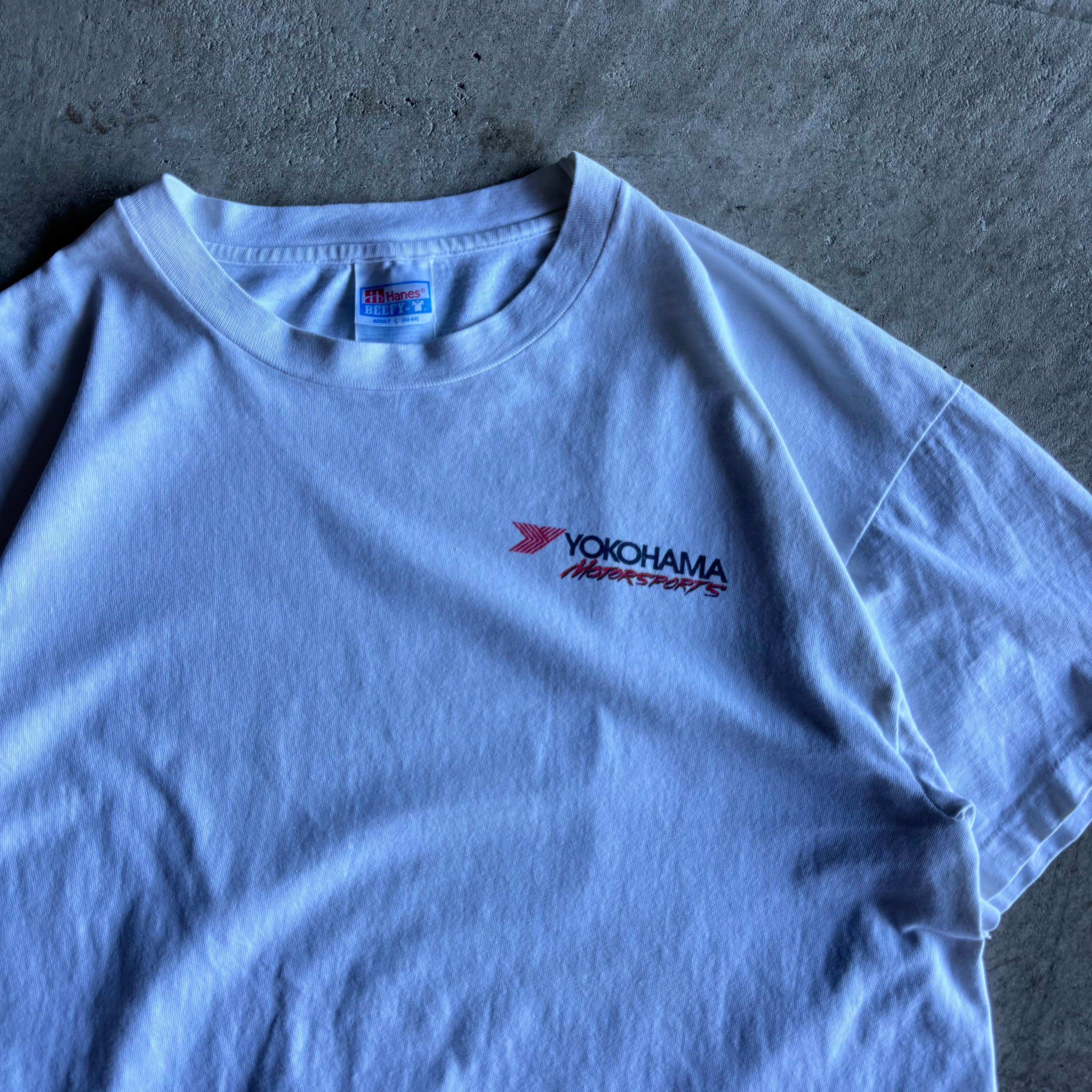 90s Yokohama Motorsports Brumos Porsche White T Shirt (L)