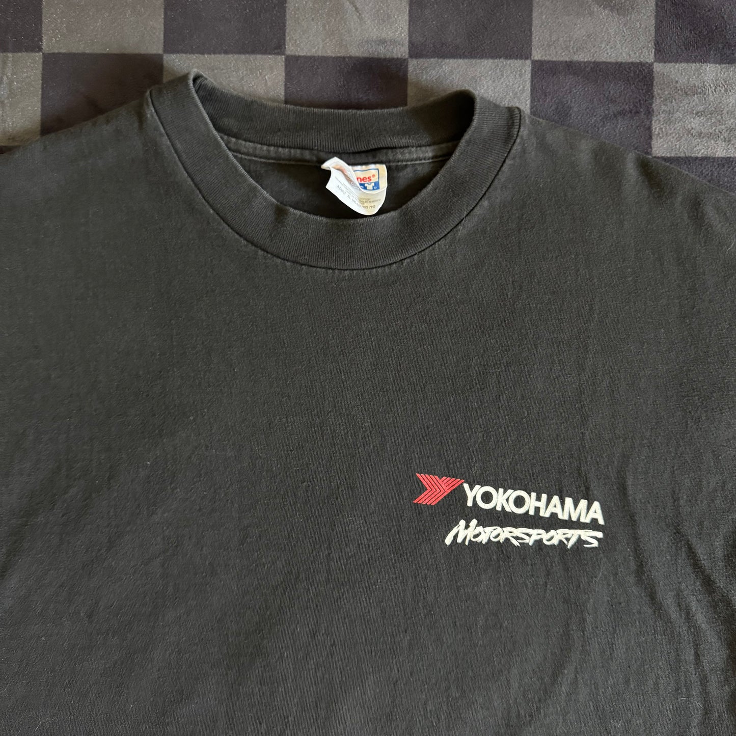 Vintage Yokohama Motorsports BMW Back to Back Champions Black T Shirt XL