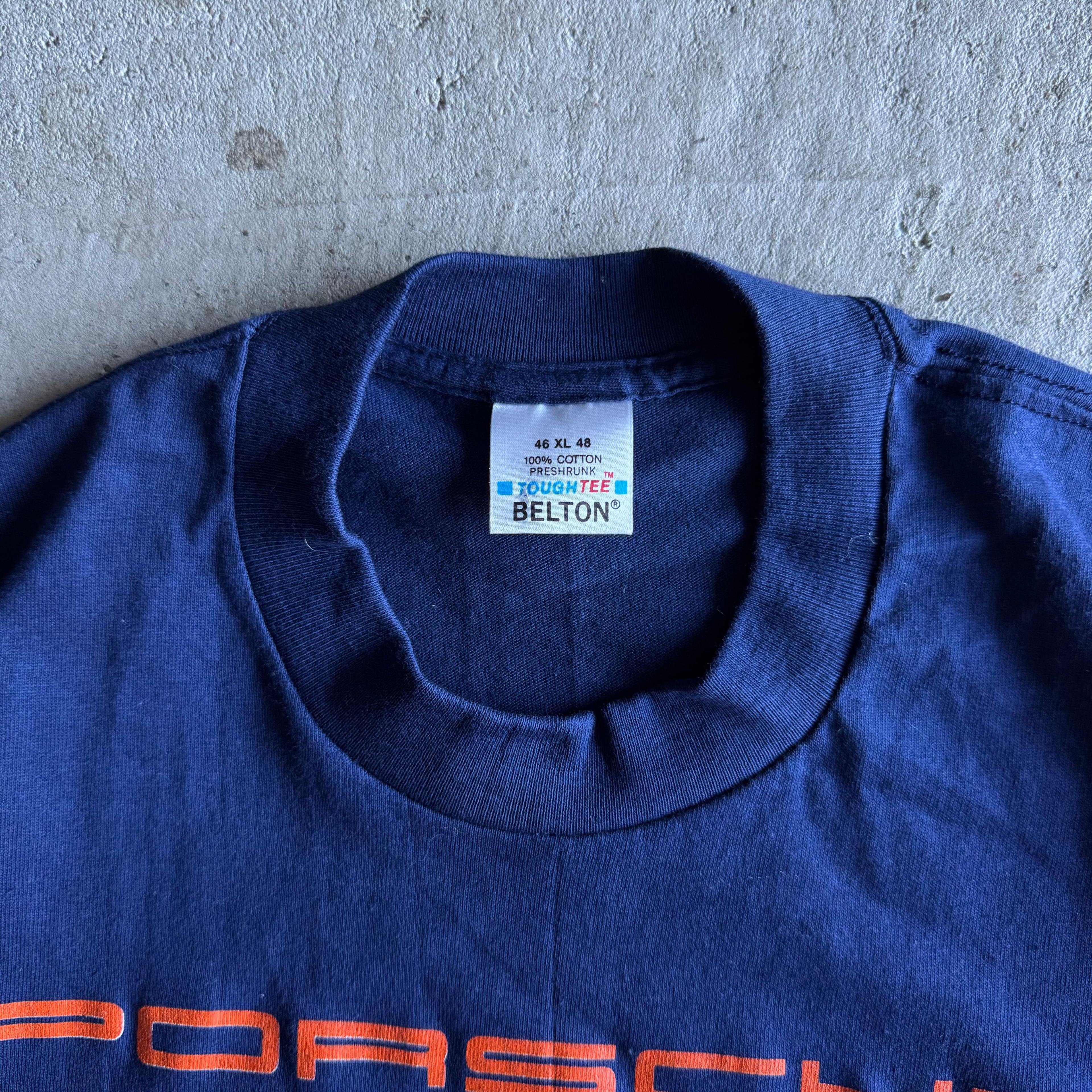 80s Porsche 1000kms de Spa Navy T Shirt (XL)