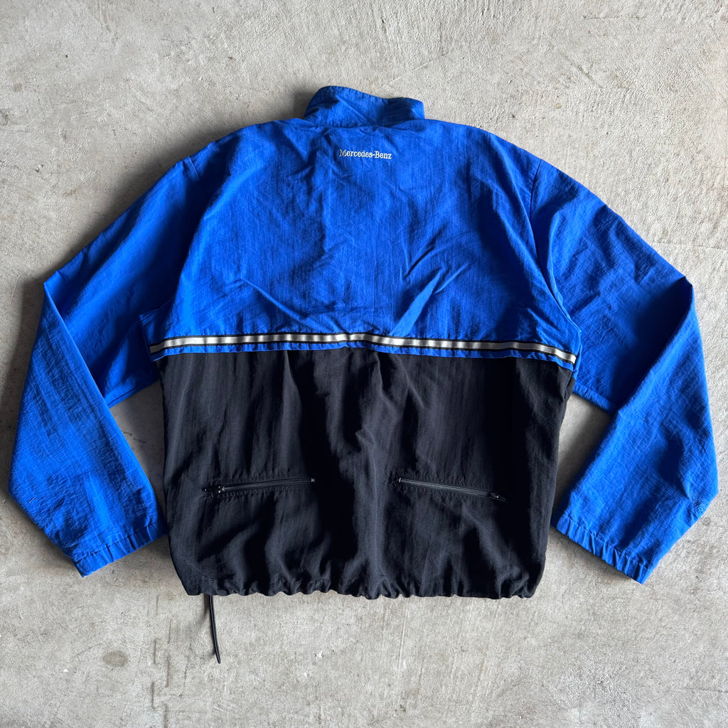 90s Mercedes Benz Black Blue 3M Work Jacket (XL)
